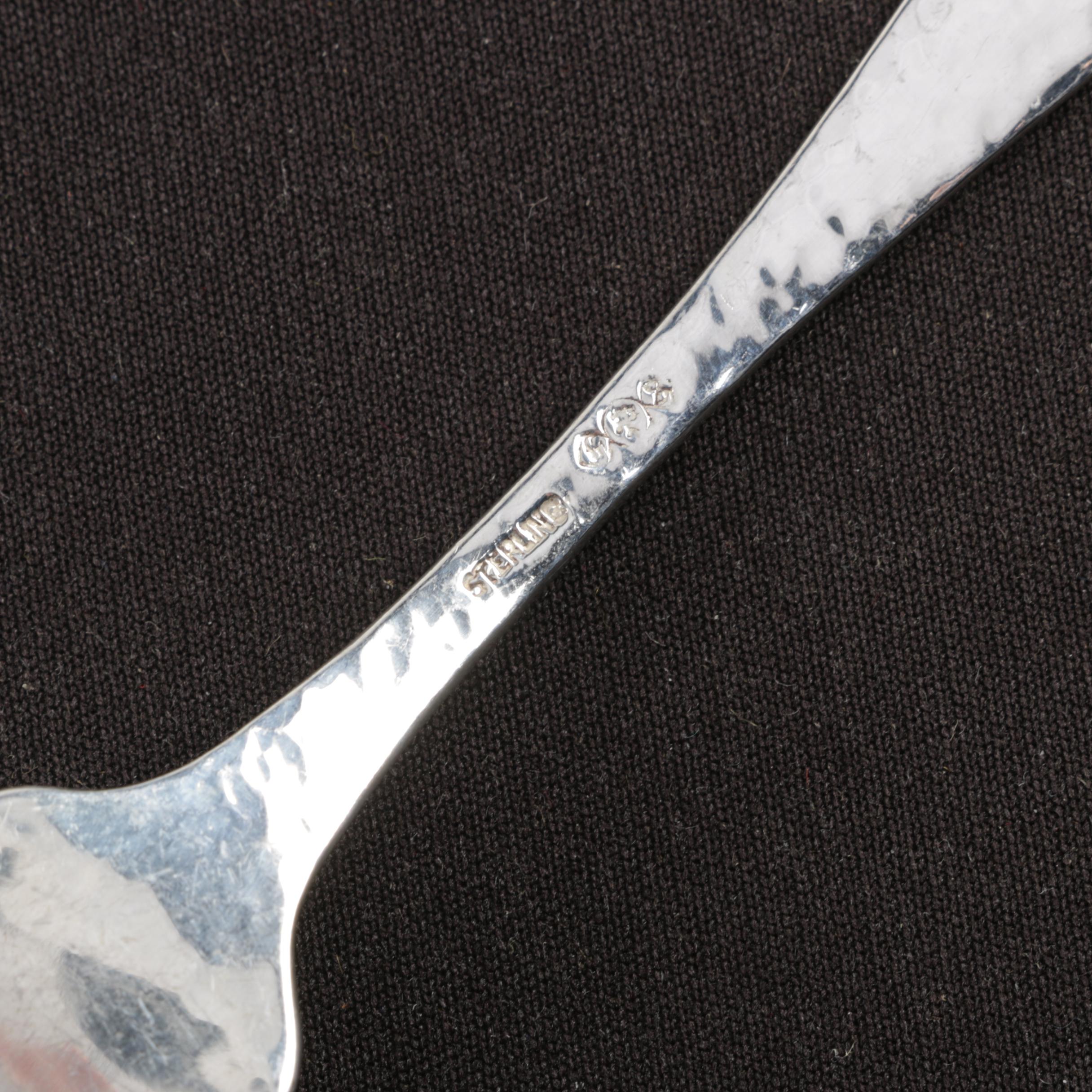 Baltimore Silversmiths Mfg. Co. "Elizabeth Tudor-Hammered" Sterling Flatware Set