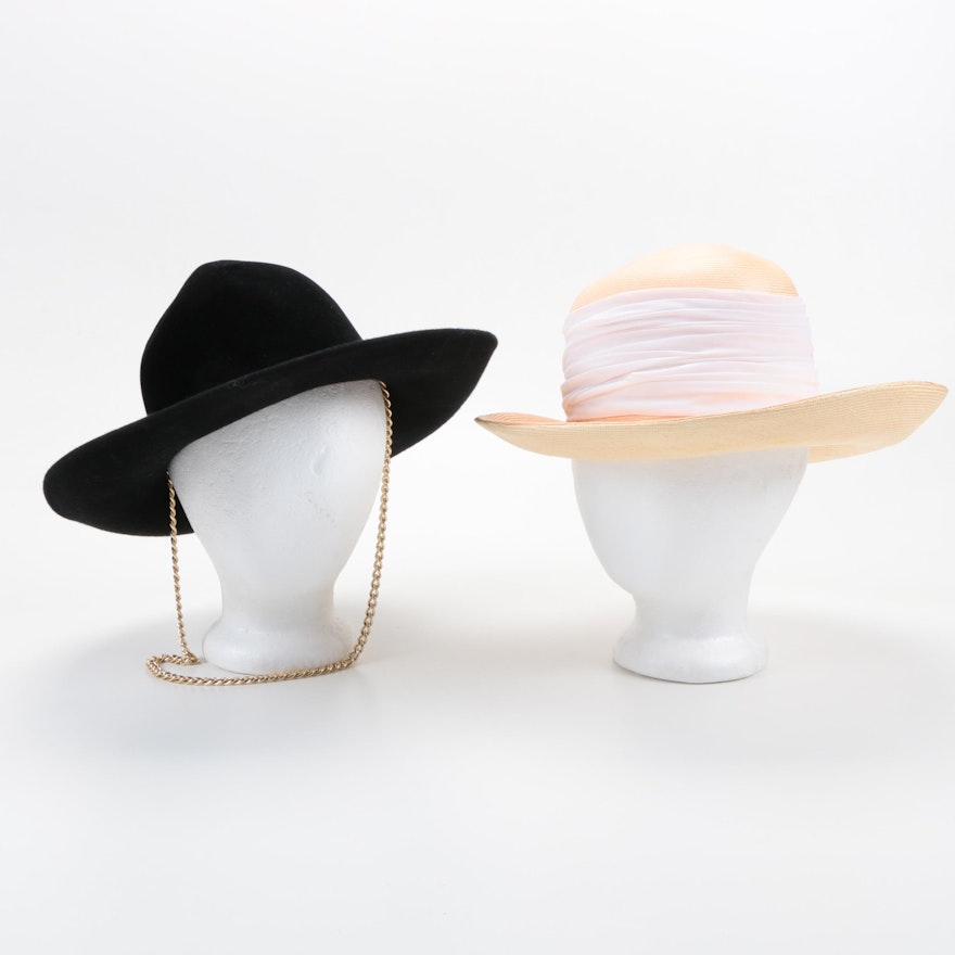 Two Women's Hats Including Adolfo Réalités