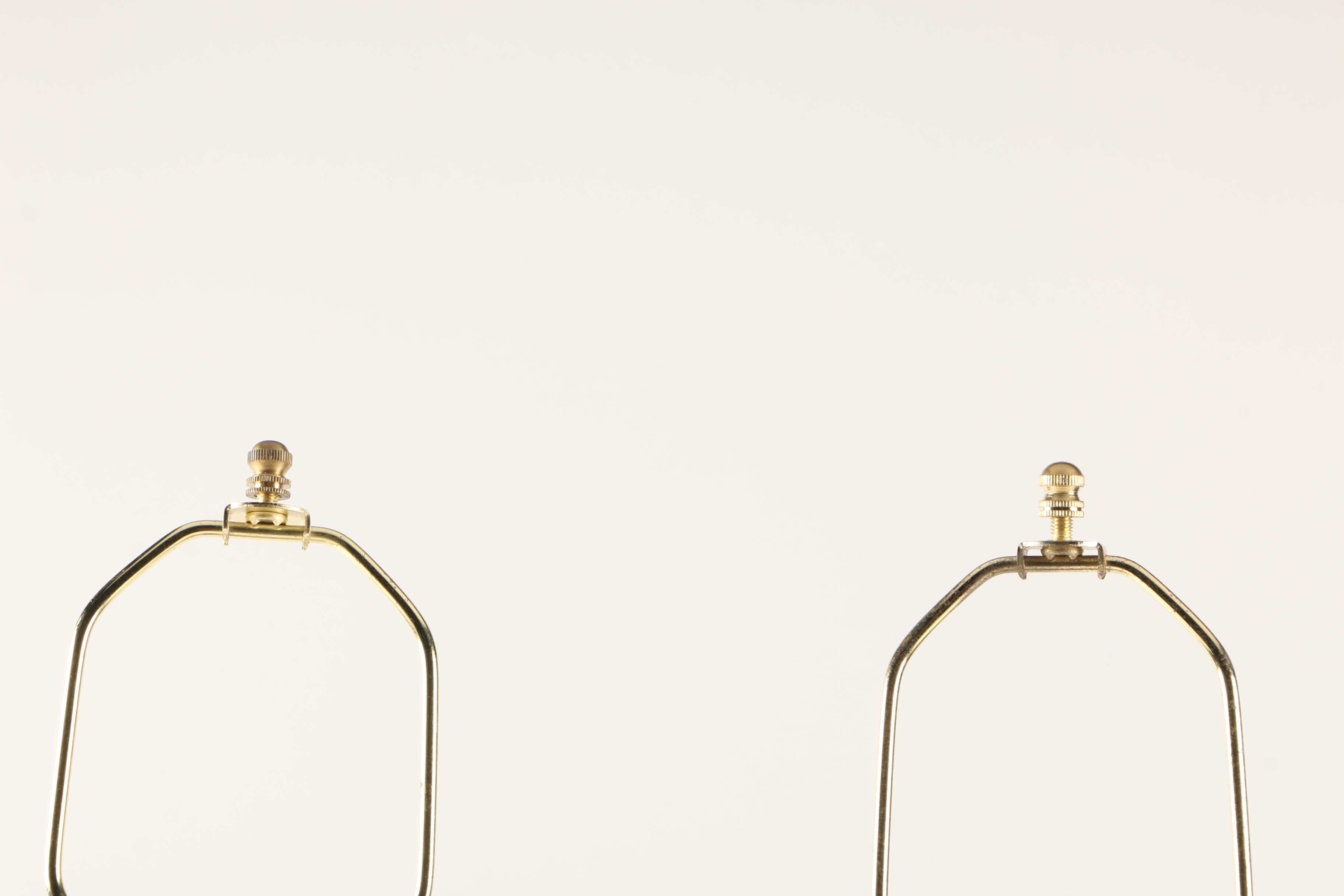 Pair of Red Table Lamps