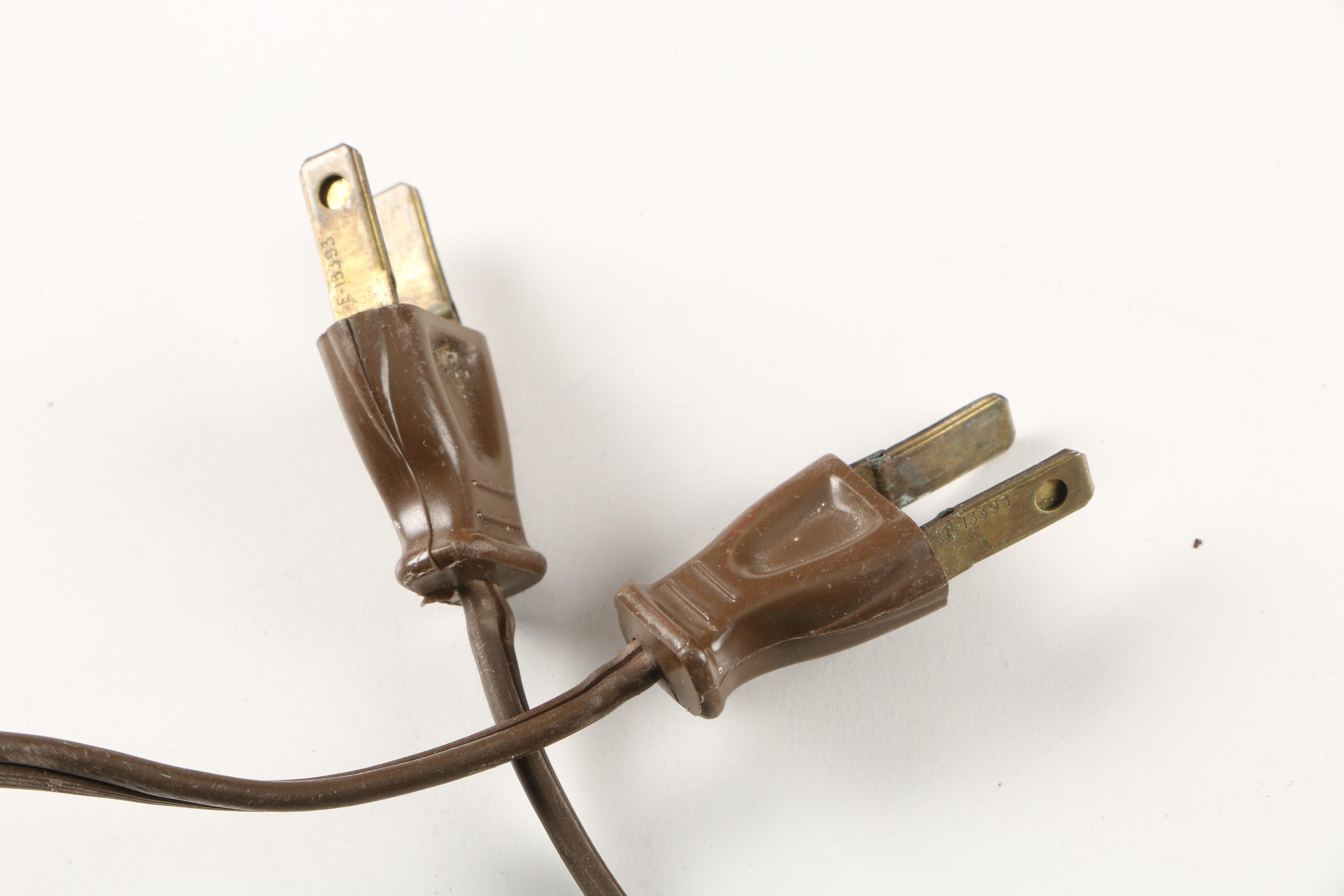 Pair of Red Table Lamps