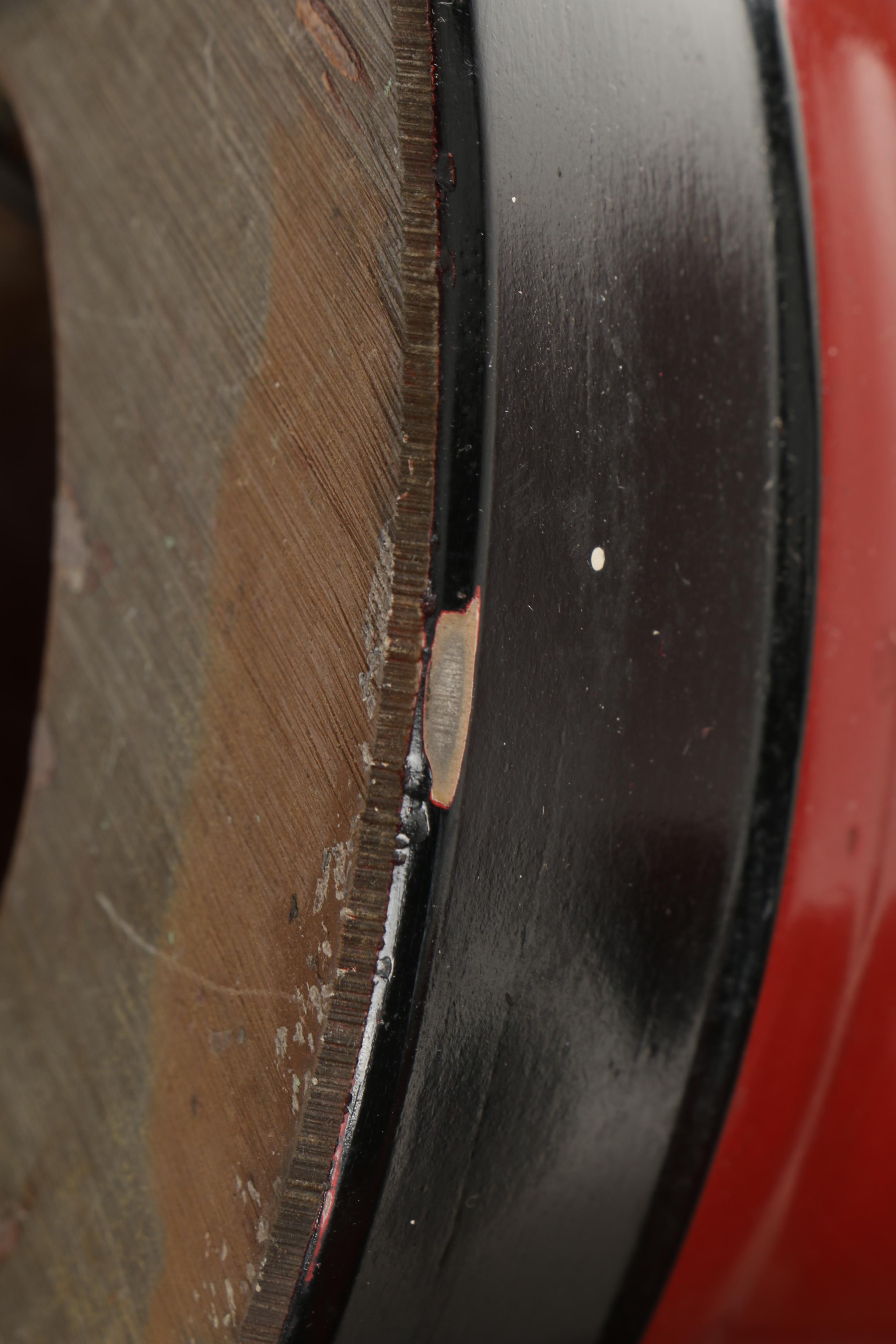 Pair of Red Table Lamps