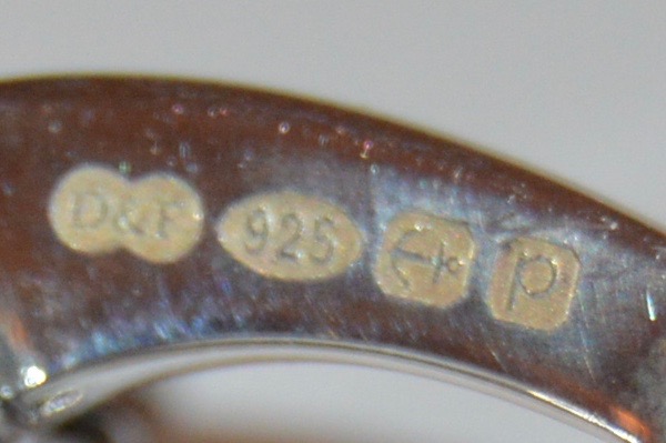 Deakin & Francis Sterling Silver Revolver Cufflinks