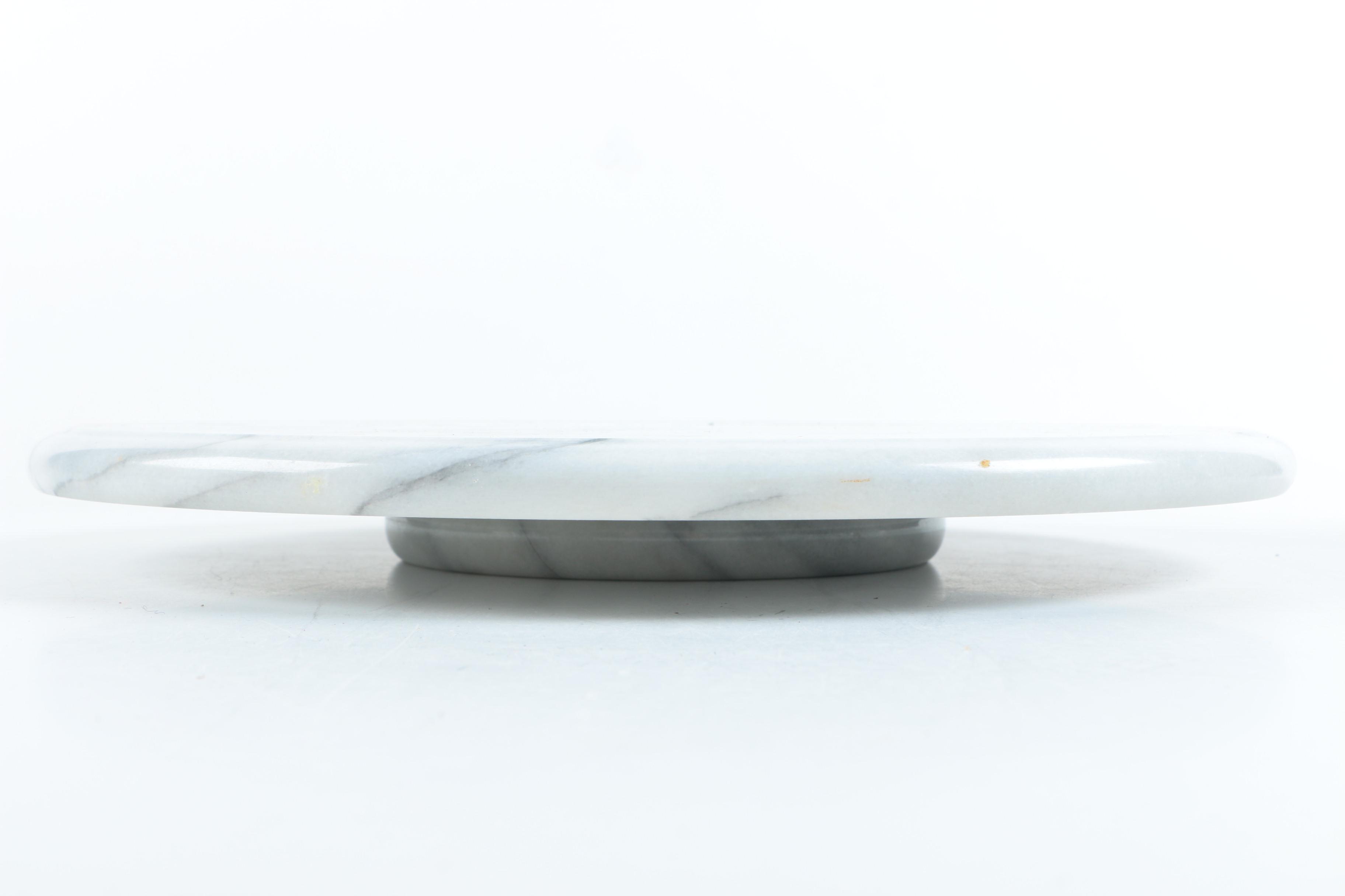 Marble Lazy Susan with Brass Oil Can