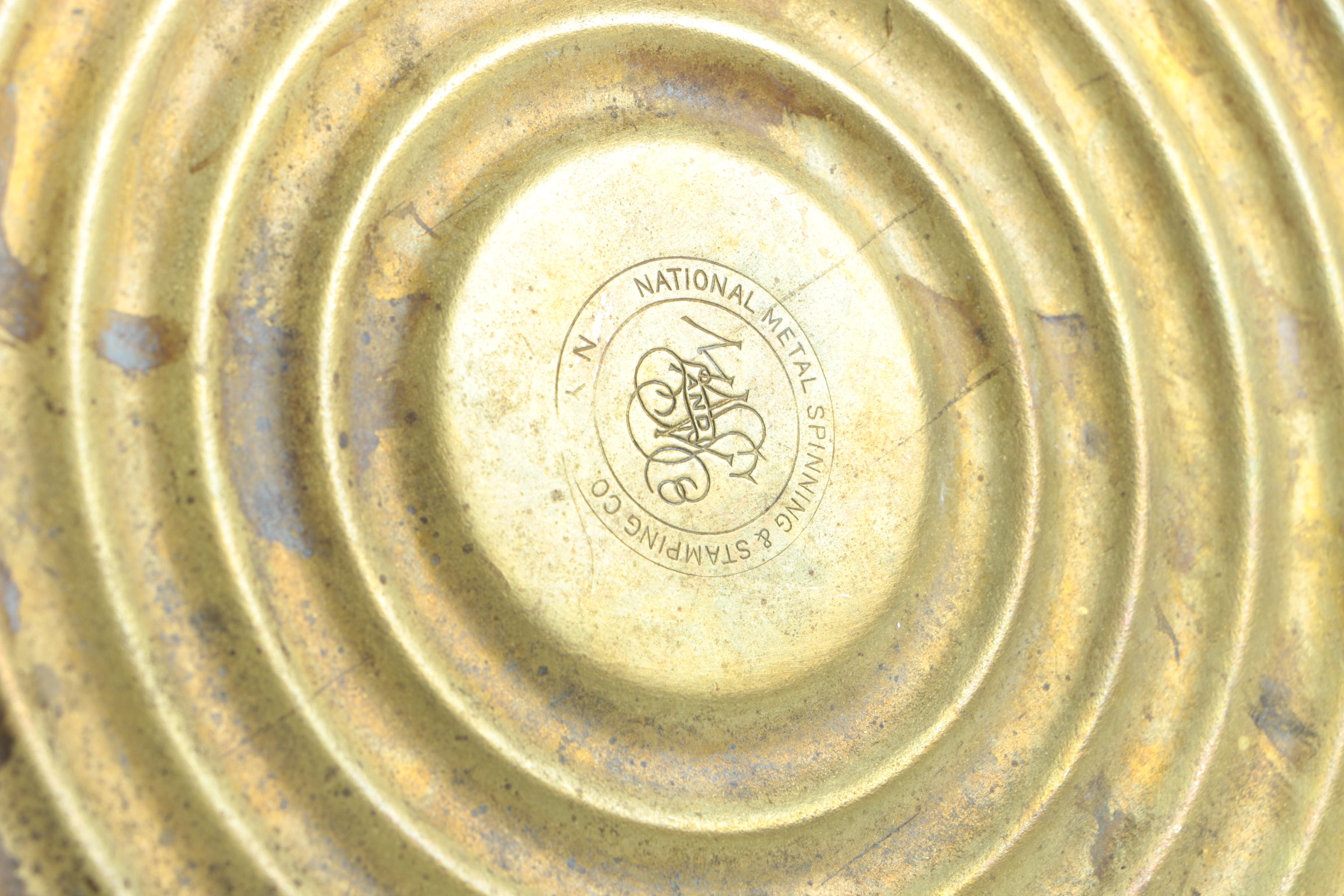 Marble Lazy Susan with Brass Oil Can