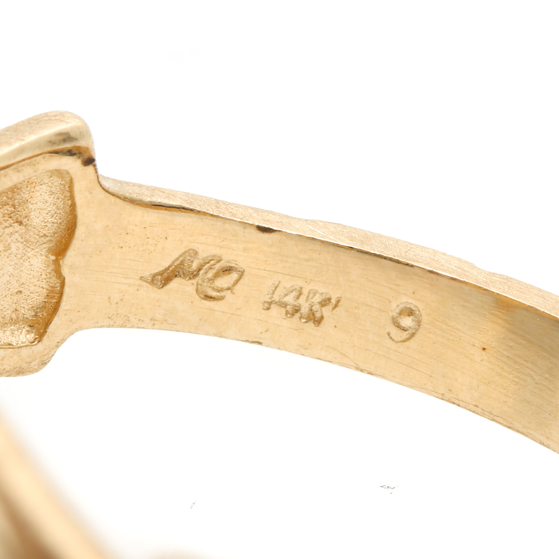 14K Yellow Gold Claddagh Ring