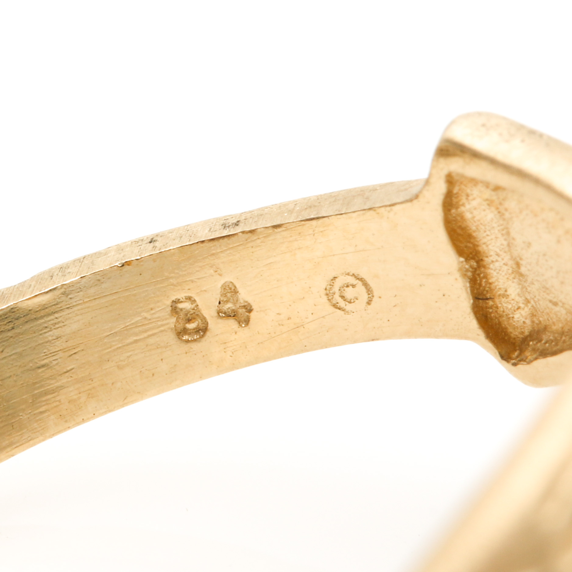 14K Yellow Gold Claddagh Ring