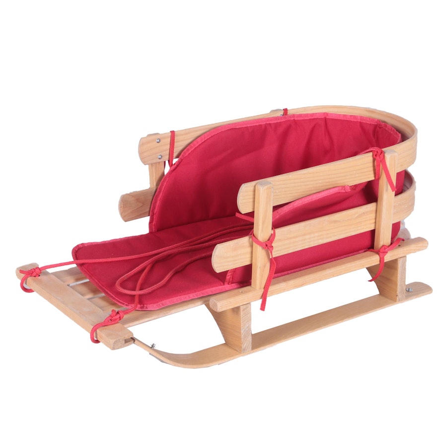 Ash Child's Sled with Cushion