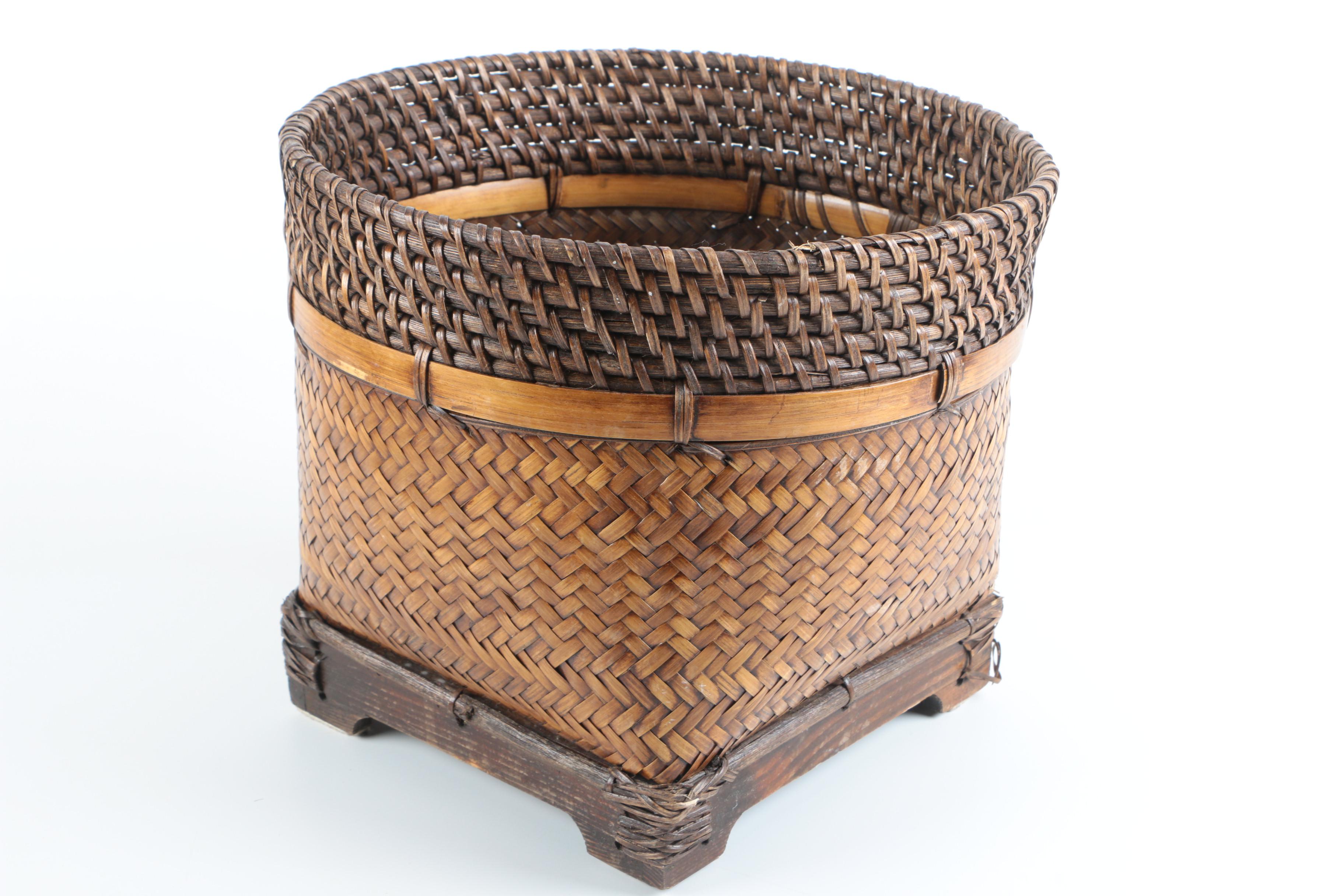 Wicker, Coiled and Beaded Baskets