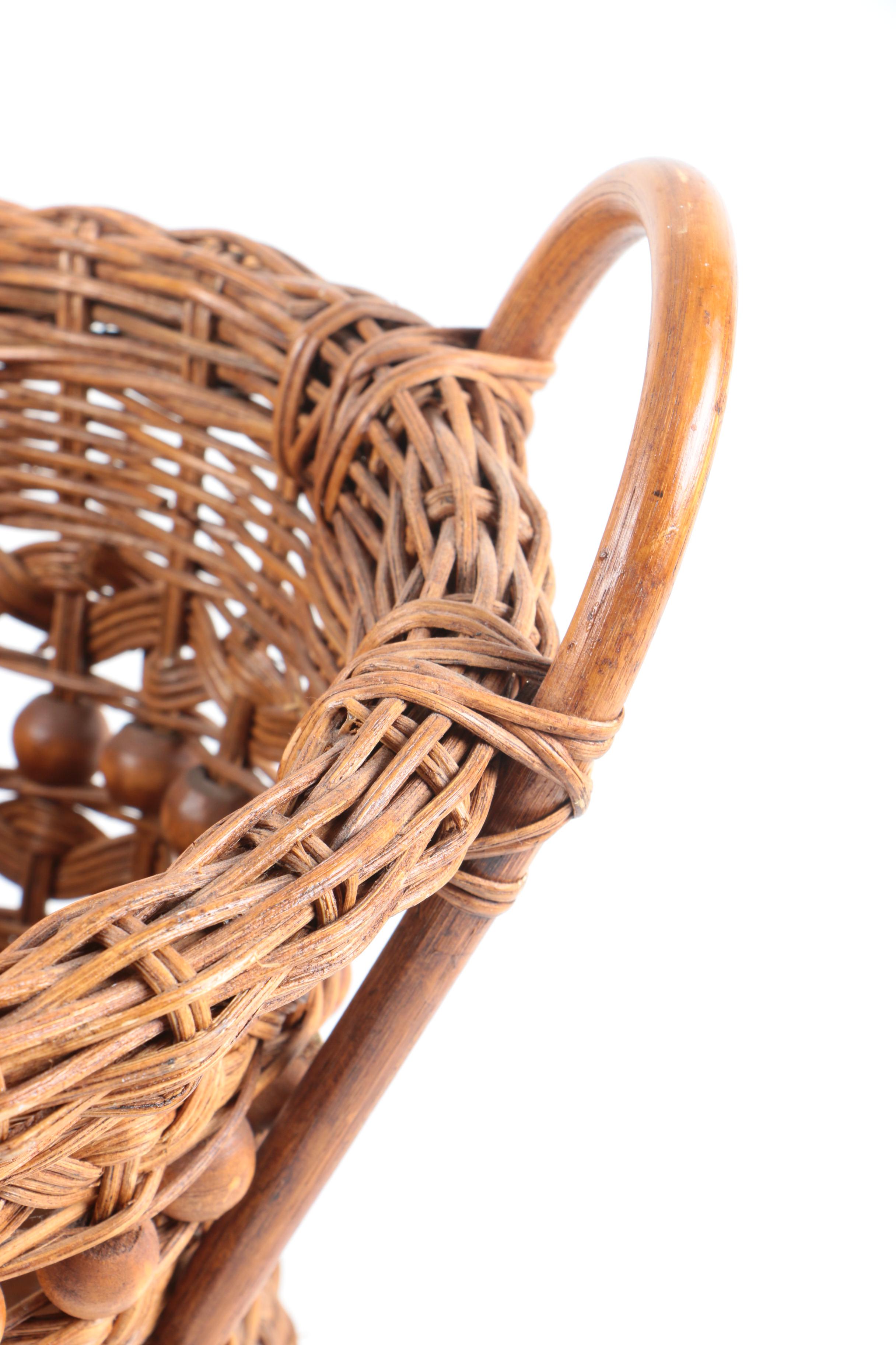 Wicker, Coiled and Beaded Baskets