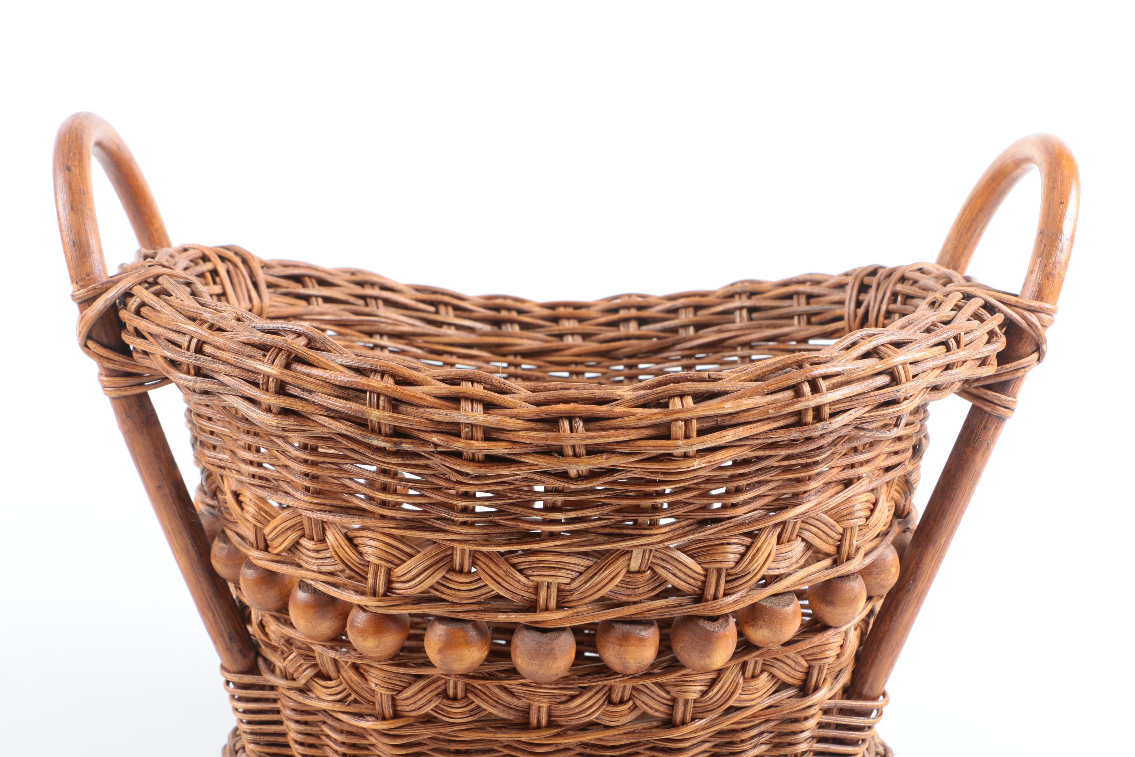 Wicker, Coiled and Beaded Baskets
