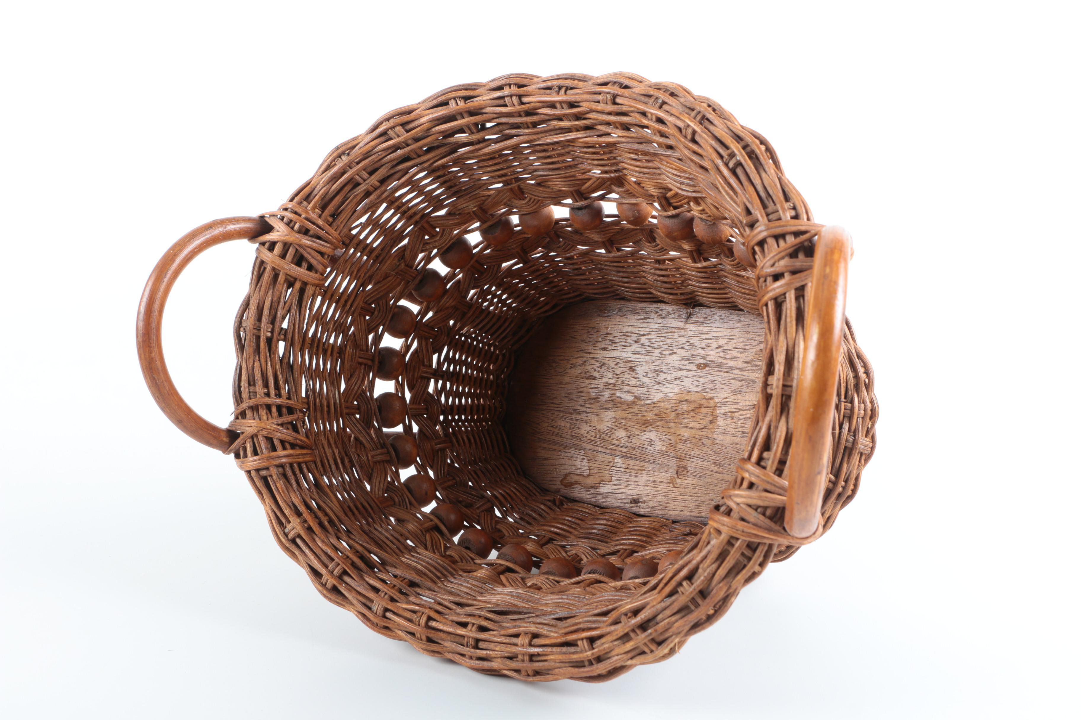 Wicker, Coiled and Beaded Baskets