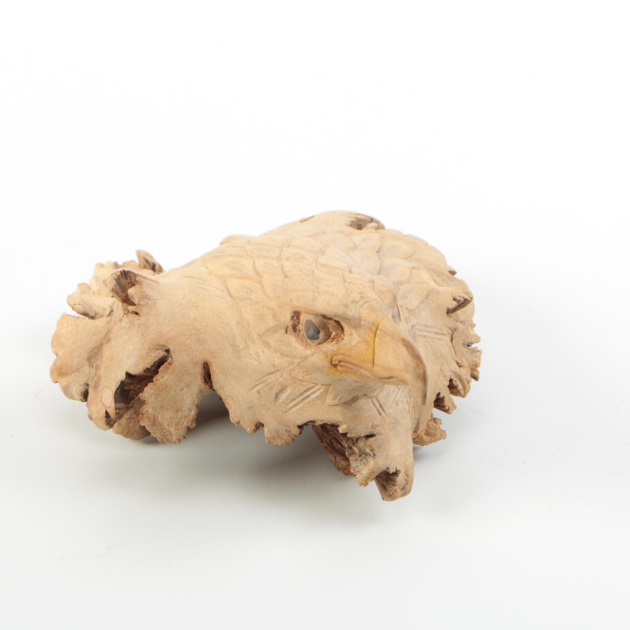 Royal Crown Derby "Imari" Frog Paperweight with Carved Eagle's Head