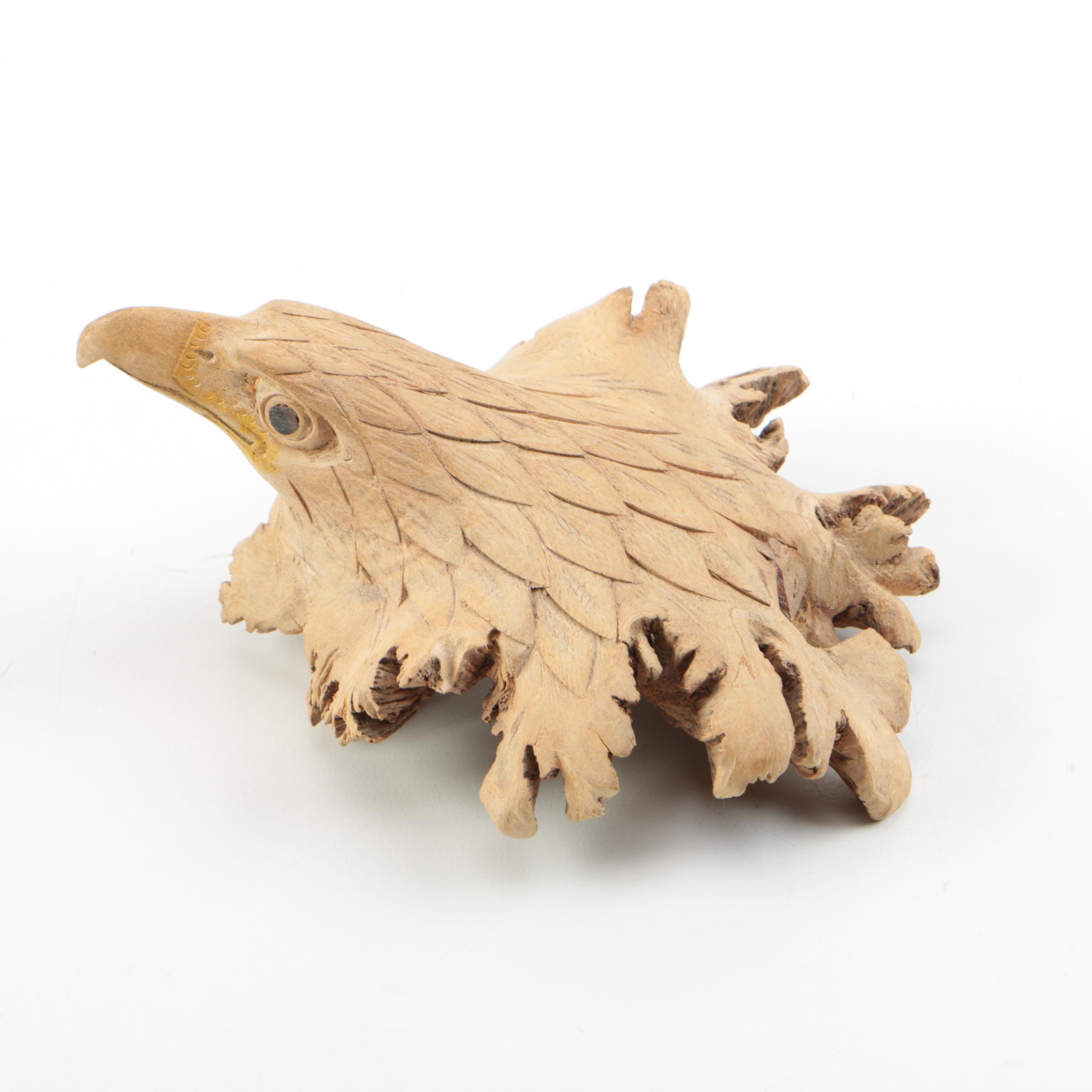 Royal Crown Derby "Imari" Frog Paperweight with Carved Eagle's Head