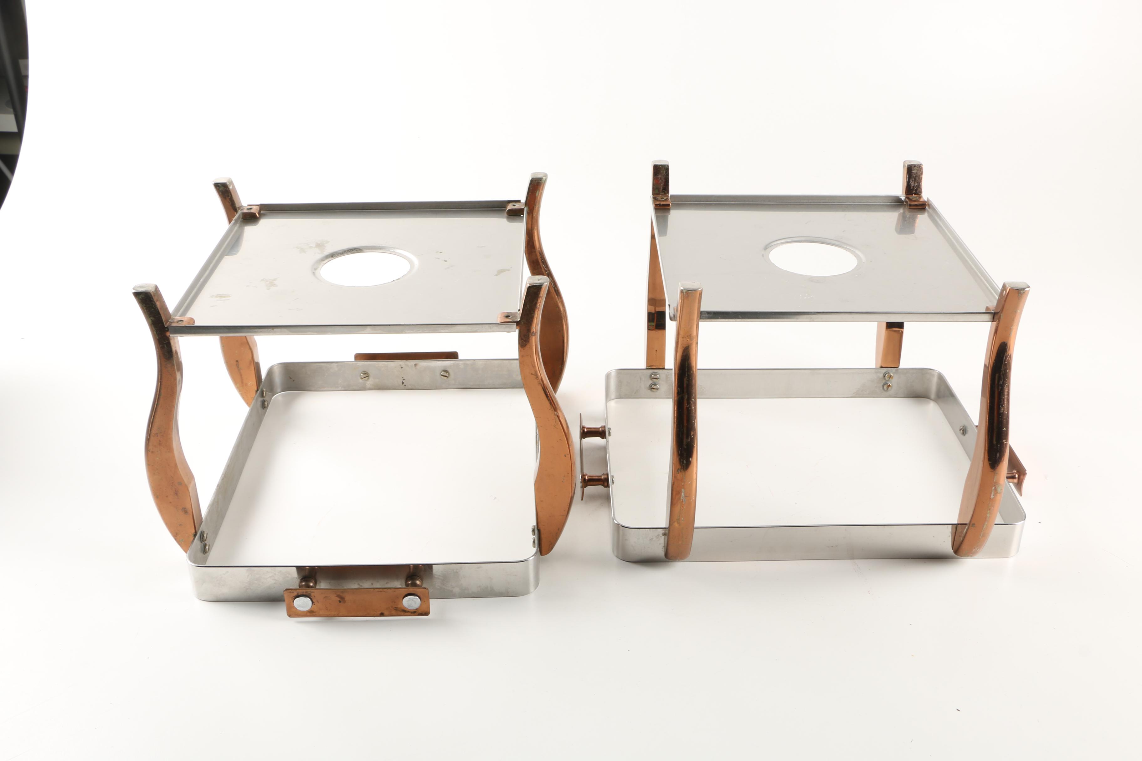 Stainless Steel and Copper Chafing Dishes