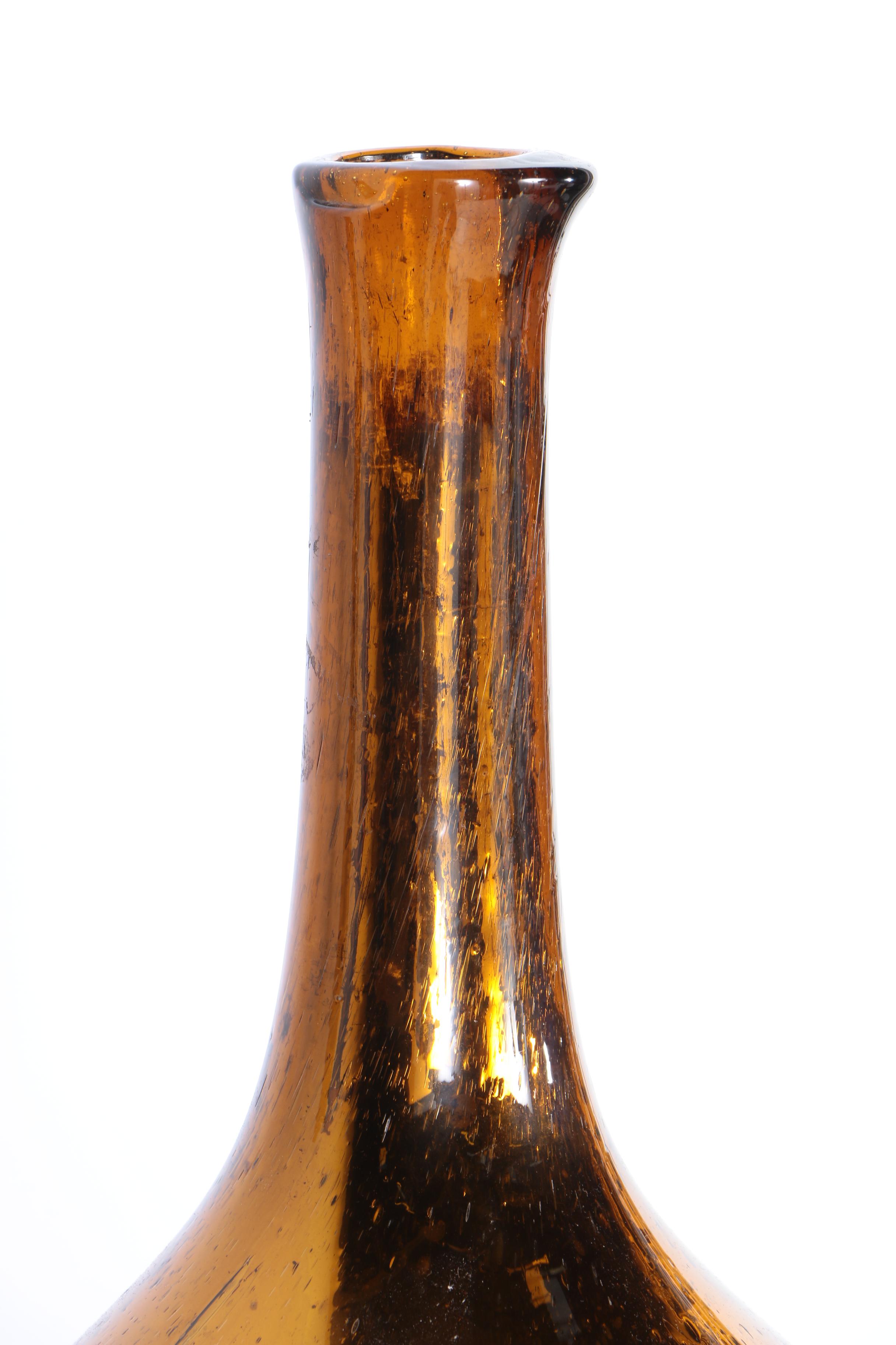 Pair of Gold-Tone Metallic Glass Vases