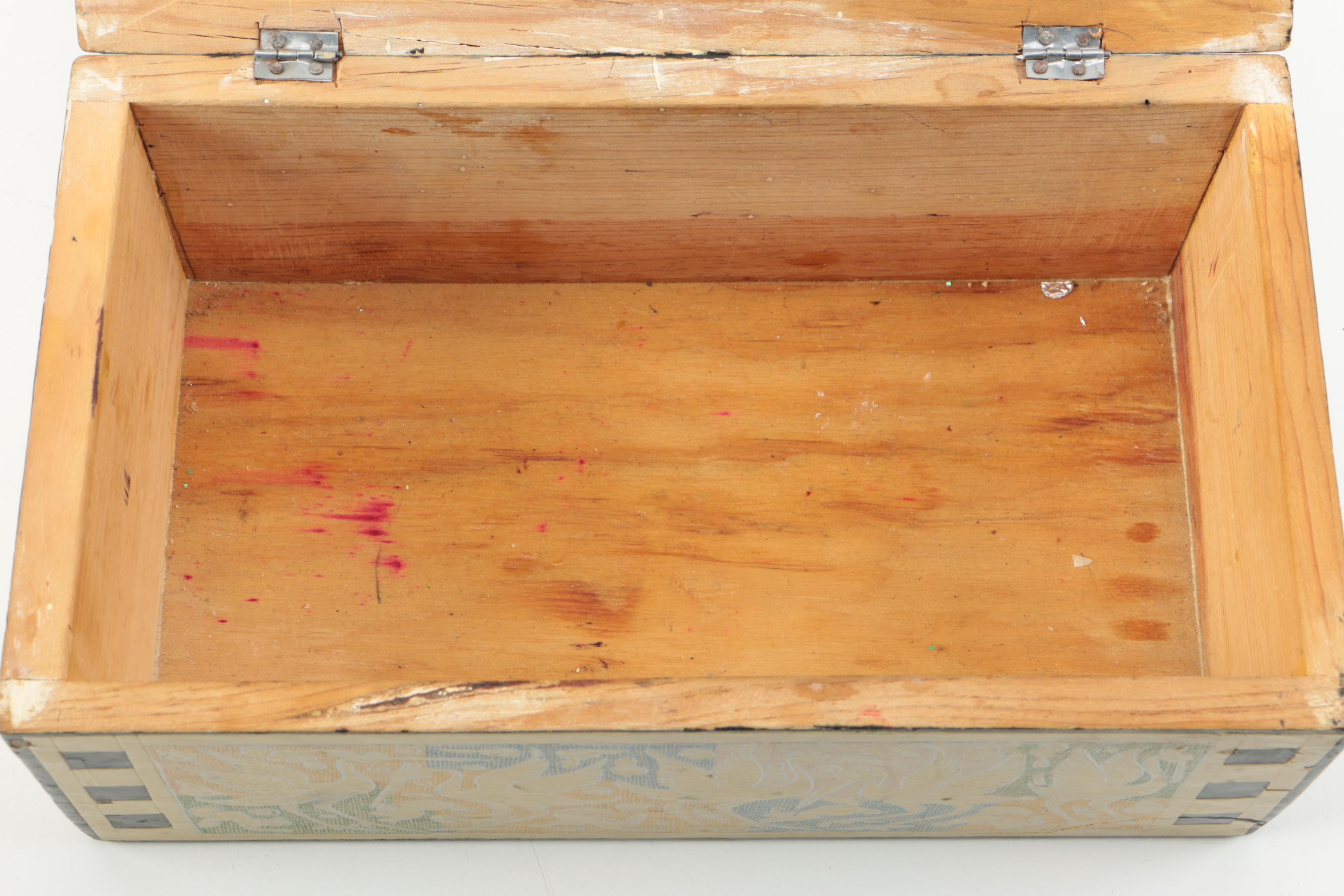 Decorative Wood Boxes and a Ceramic Bowl