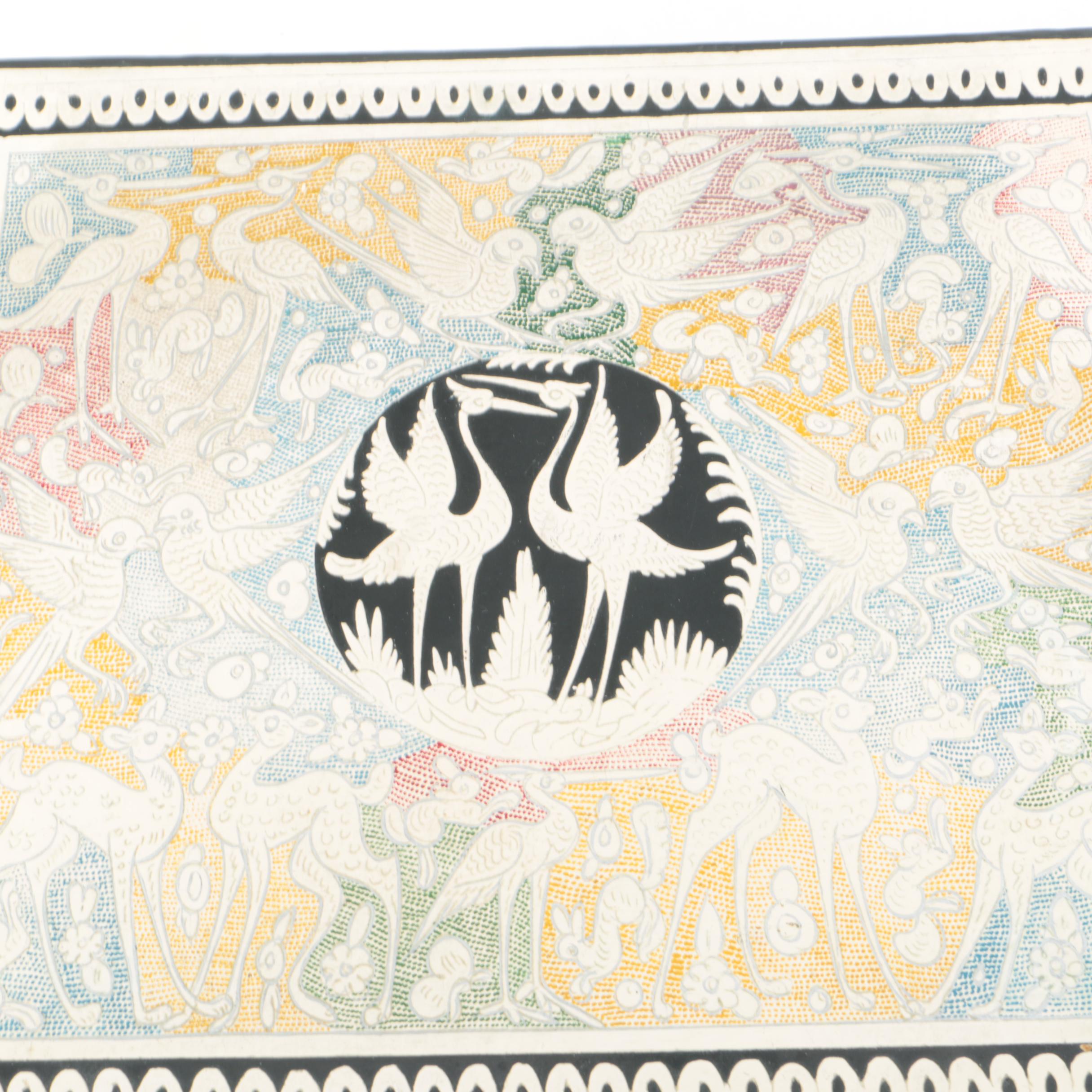 Decorative Wood Boxes and a Ceramic Bowl