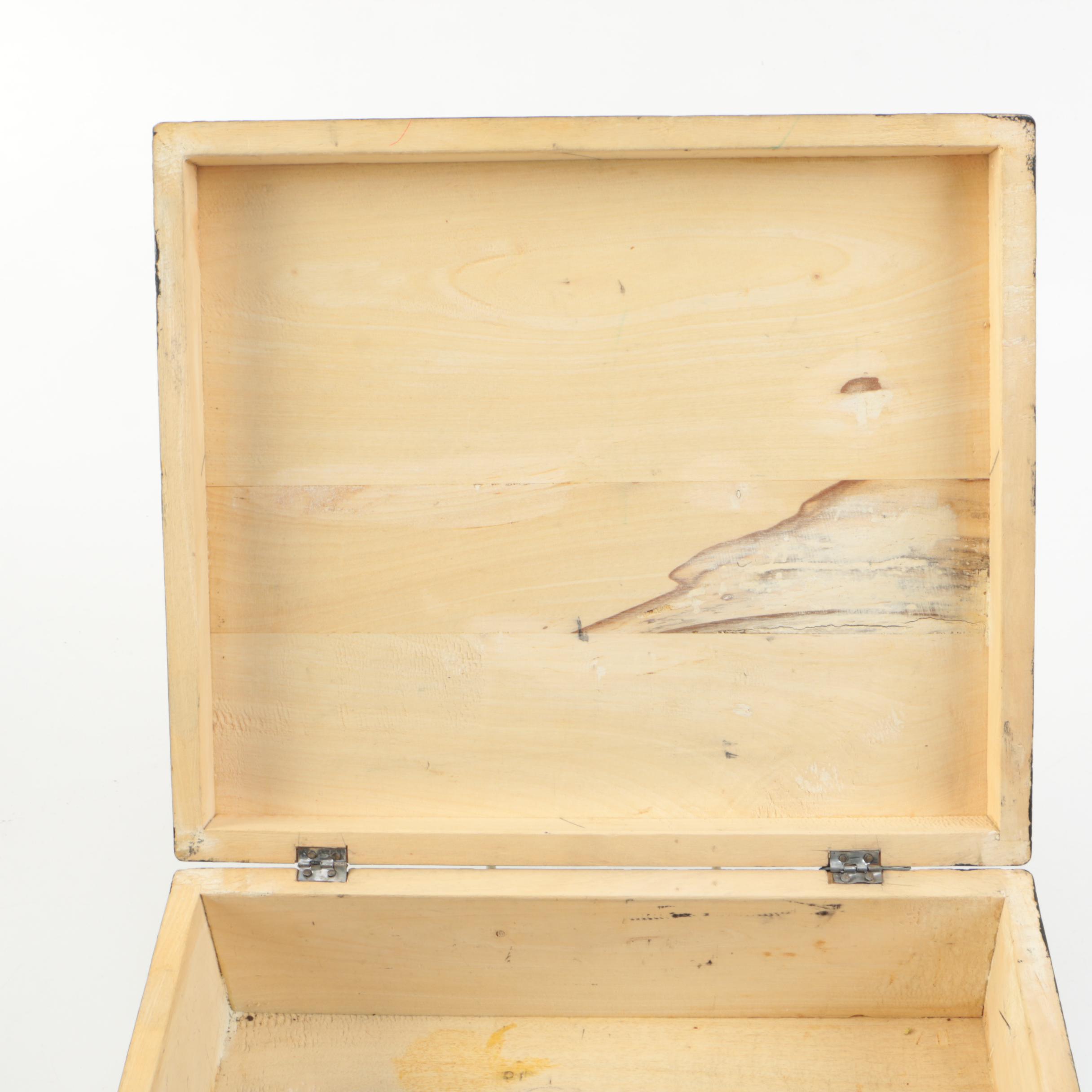 Decorative Wood Boxes and a Ceramic Bowl