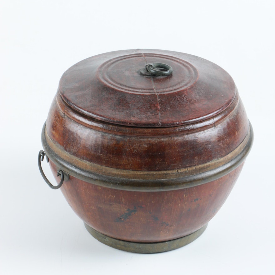 Wooden Tobacco Jar