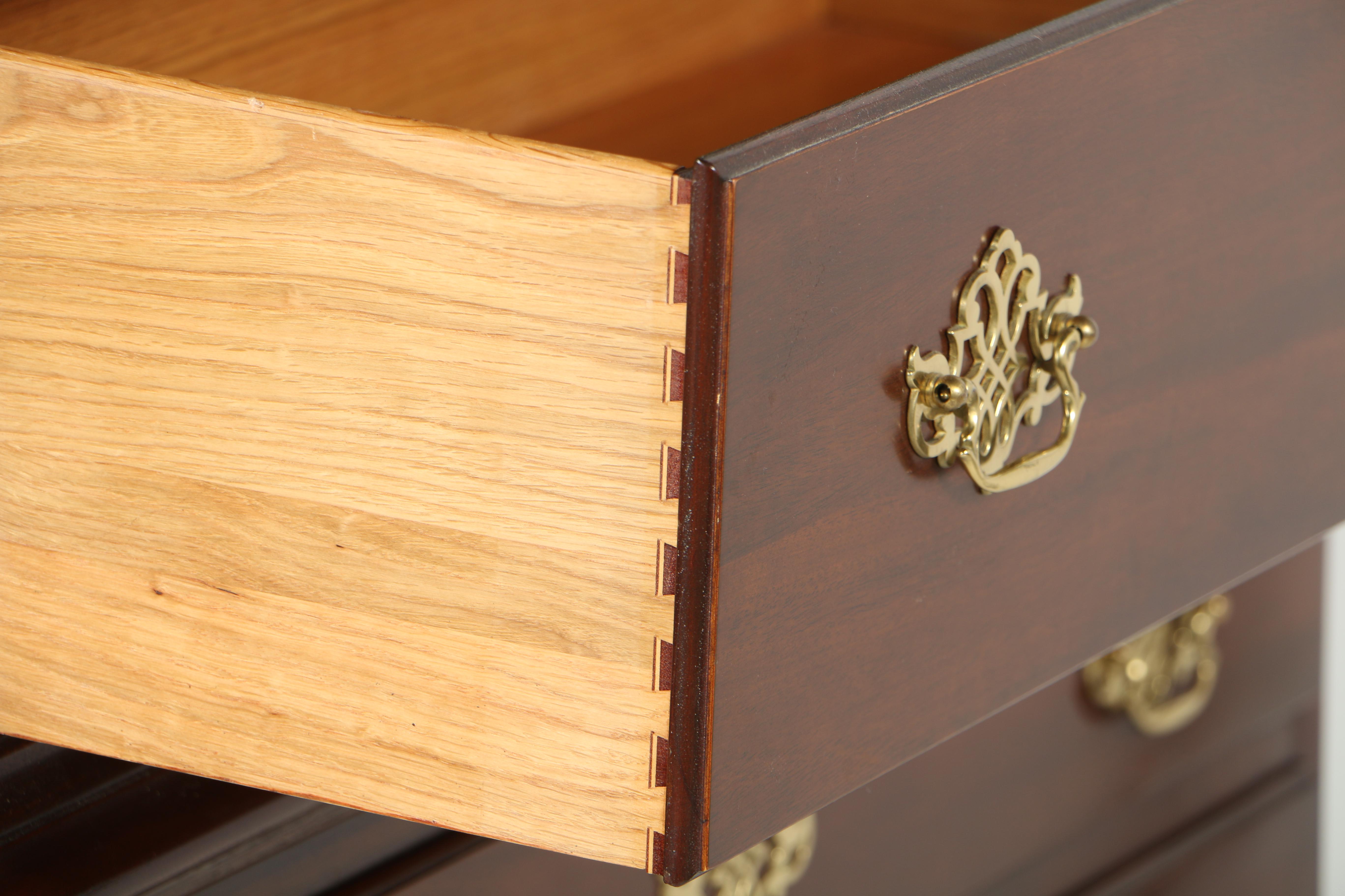 Vintage Chippendale Style Mahogany High Chest by Councill Craftsman