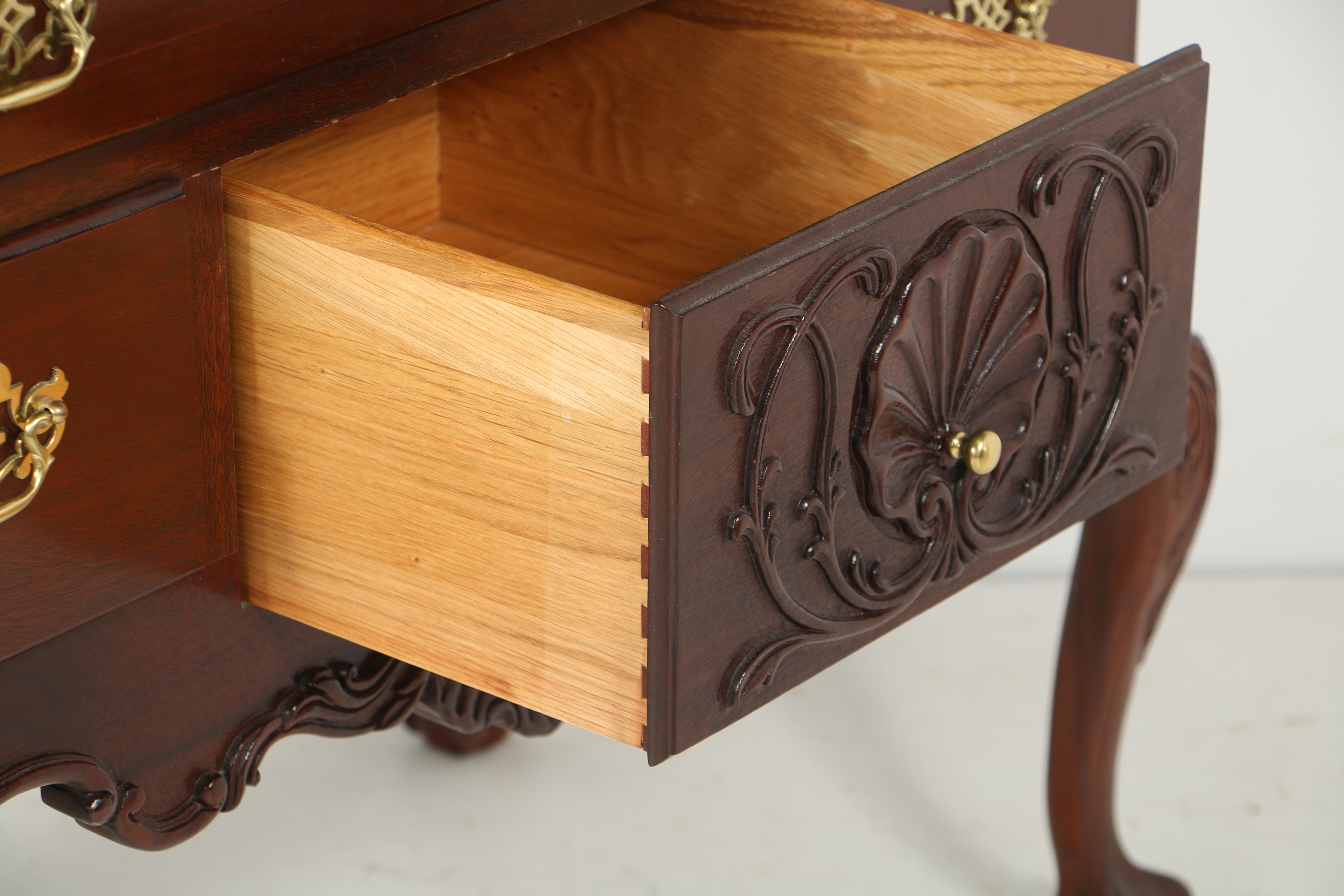 Vintage Chippendale Style Mahogany High Chest by Councill Craftsman