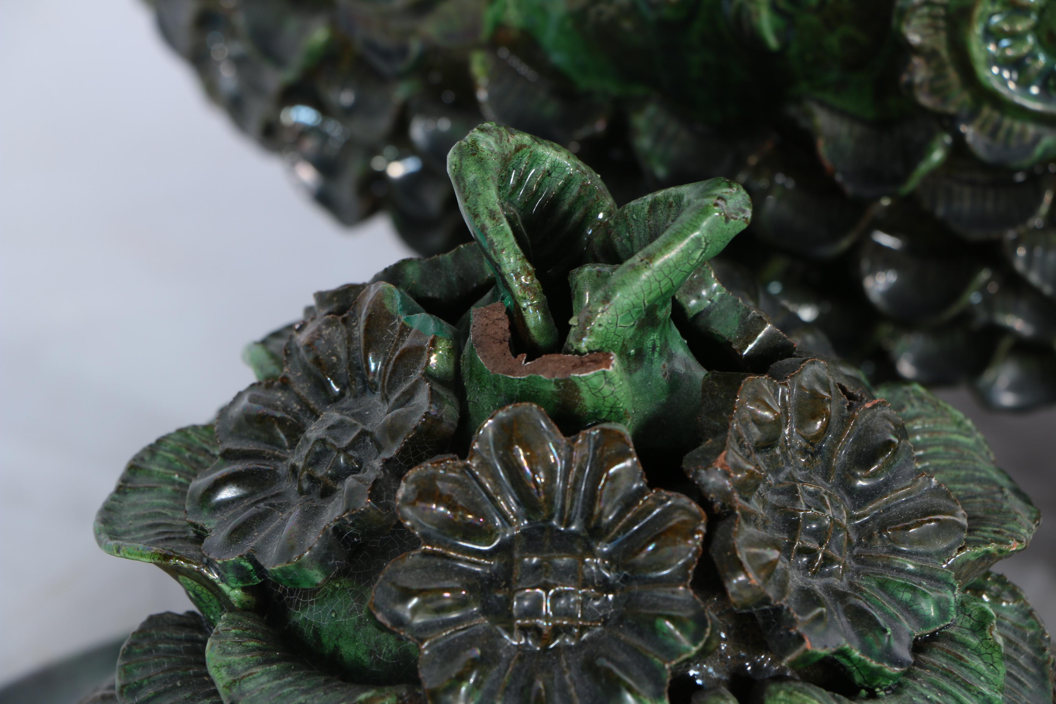 Vintage Mexican Pottery Pulque Pot with Cups