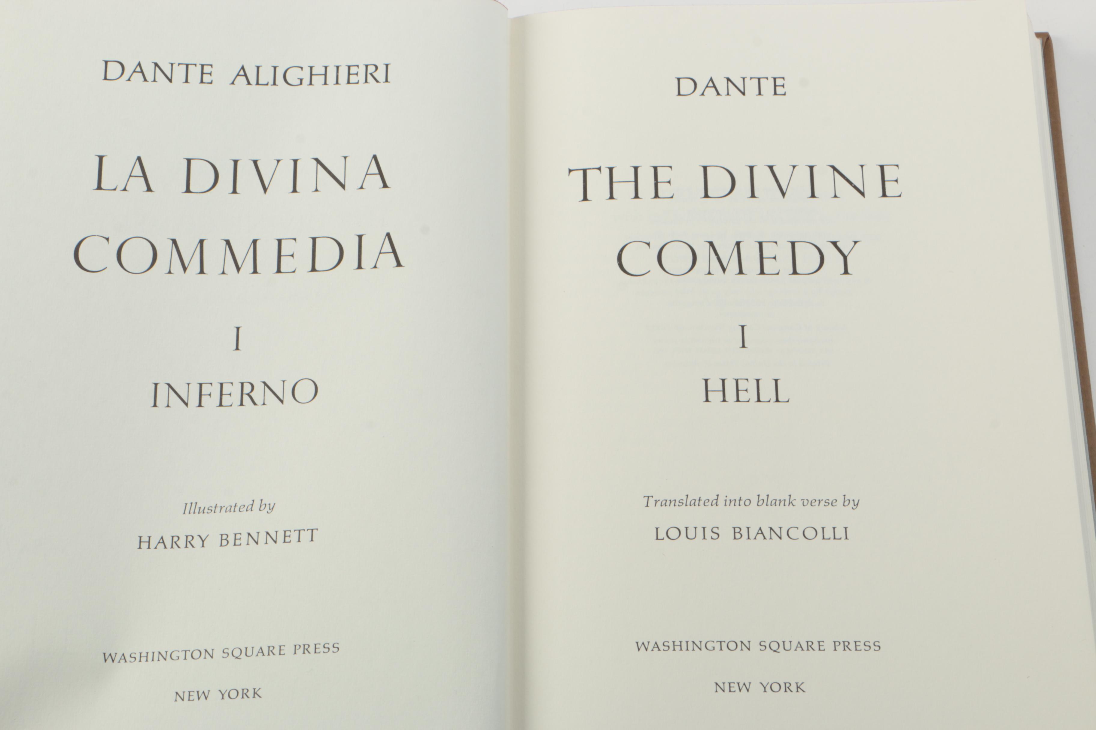 Three-Volume "The Divine Comedy" by Dante Alighieri