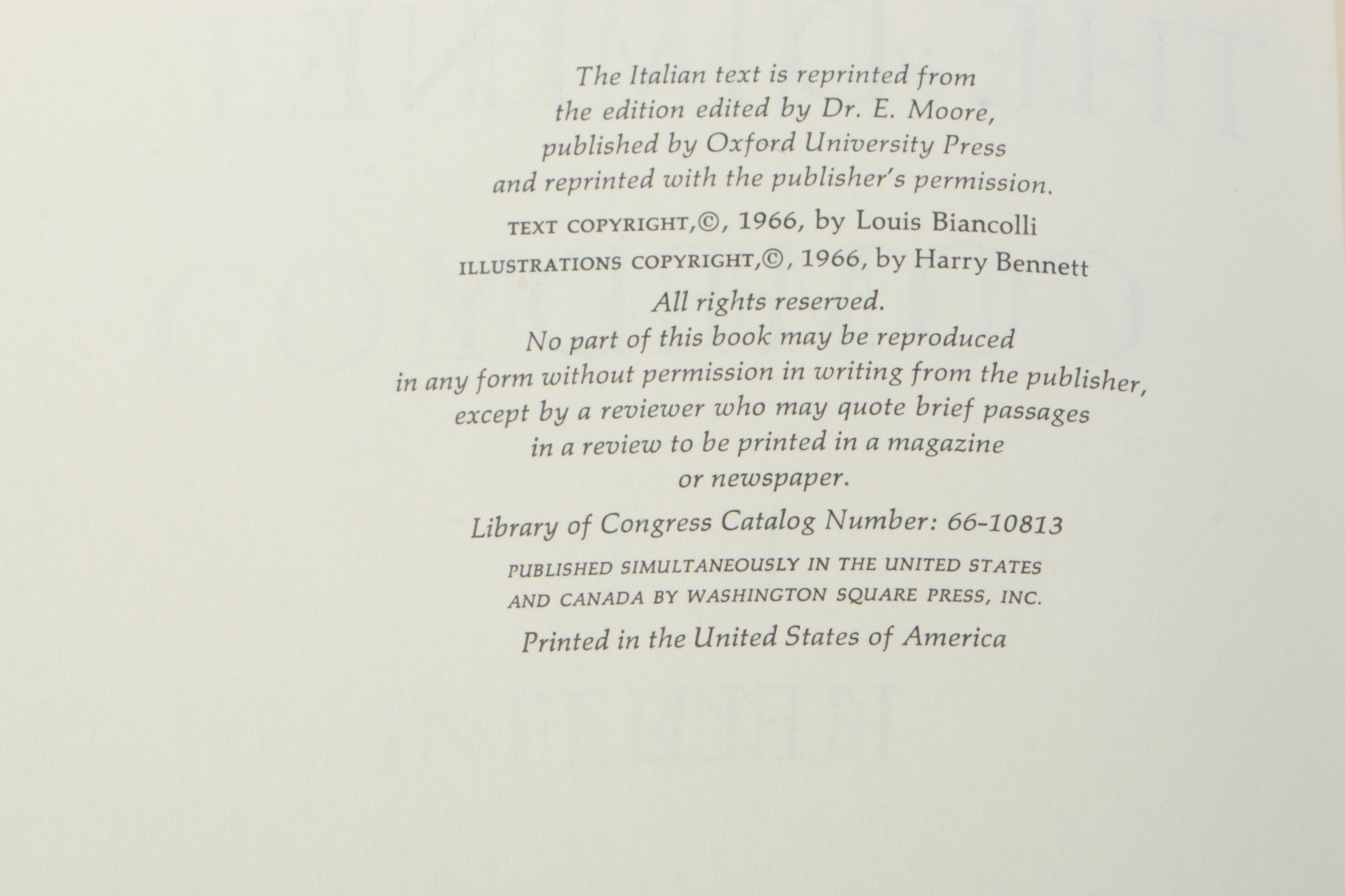Three-Volume "The Divine Comedy" by Dante Alighieri