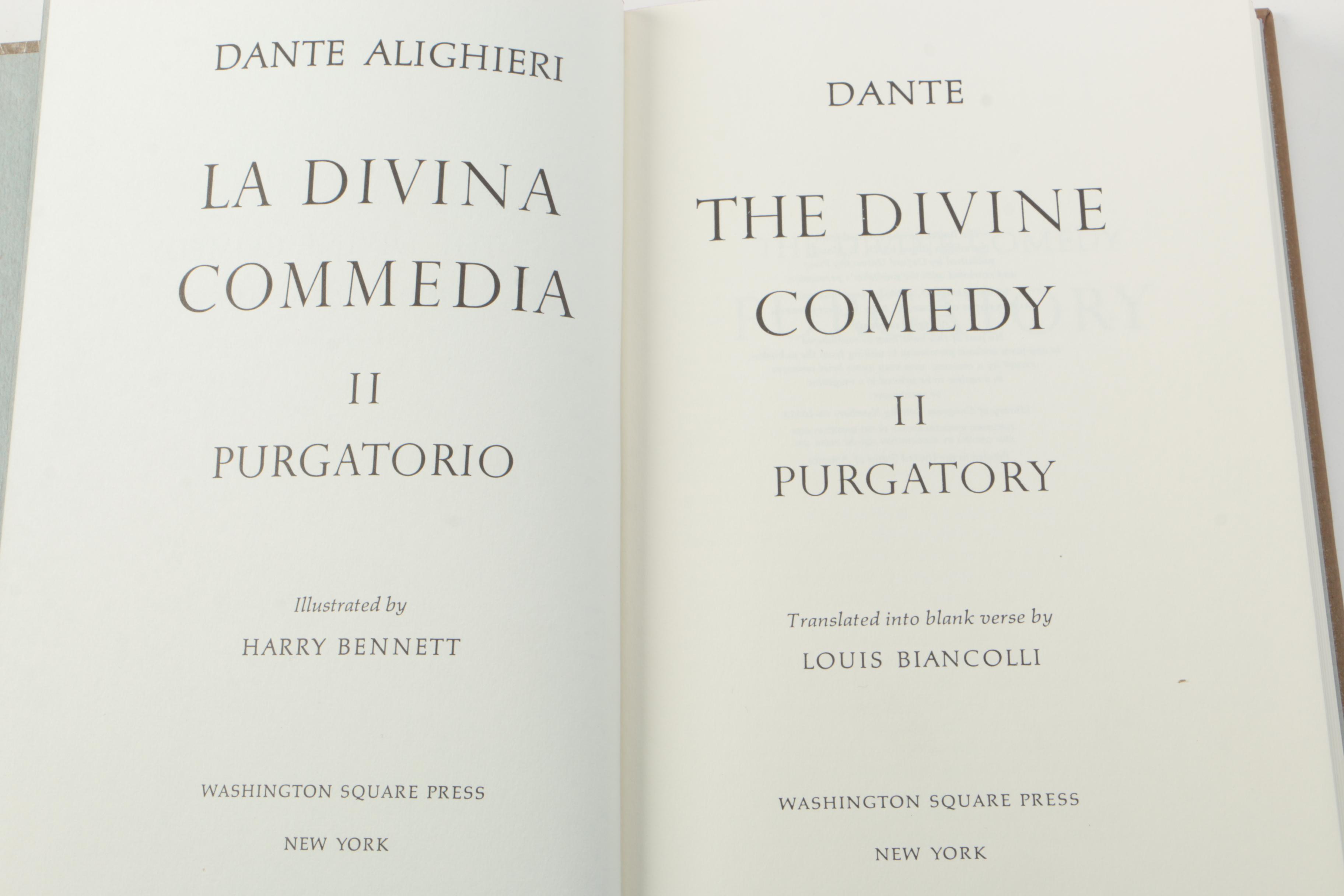 Three-Volume "The Divine Comedy" by Dante Alighieri