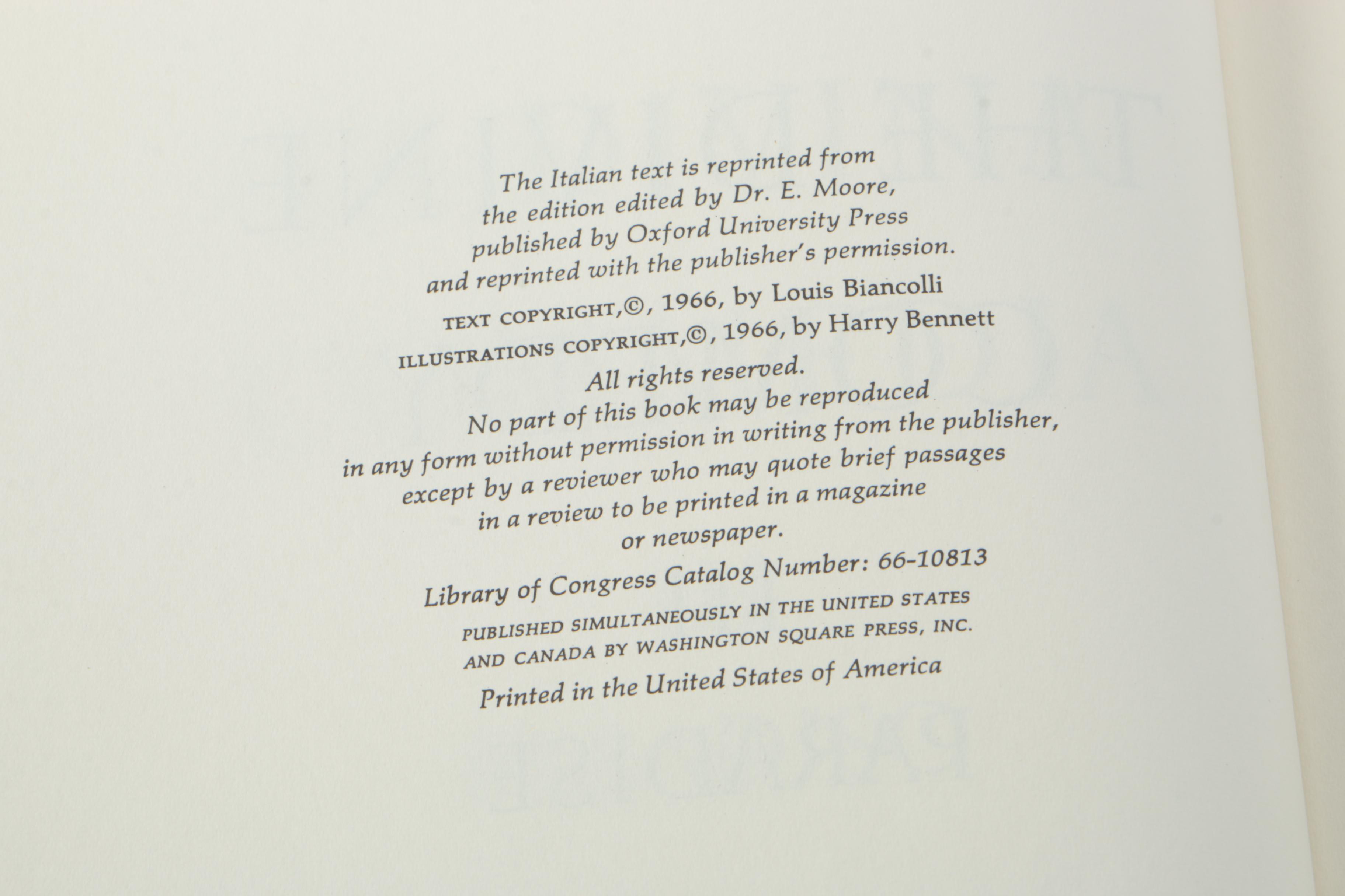 Three-Volume "The Divine Comedy" by Dante Alighieri