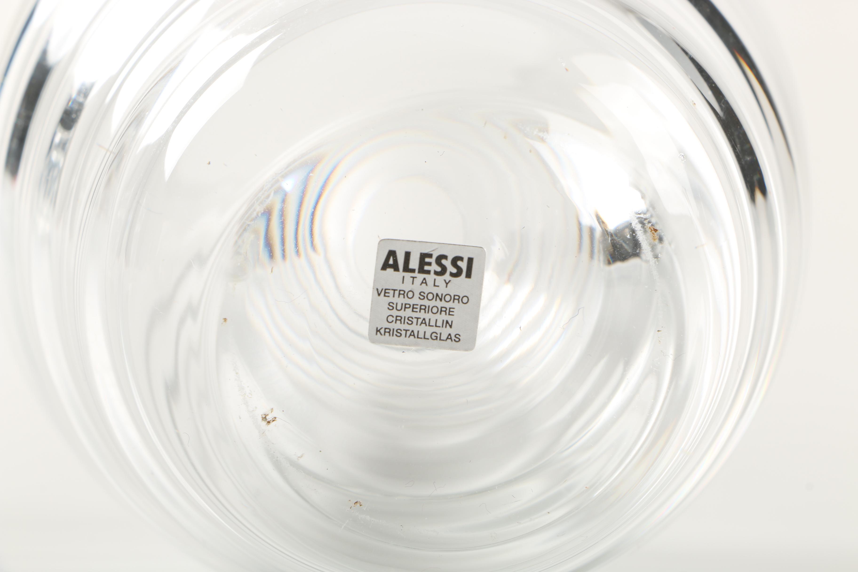 Glass and Crystal Serveware Including Alessi