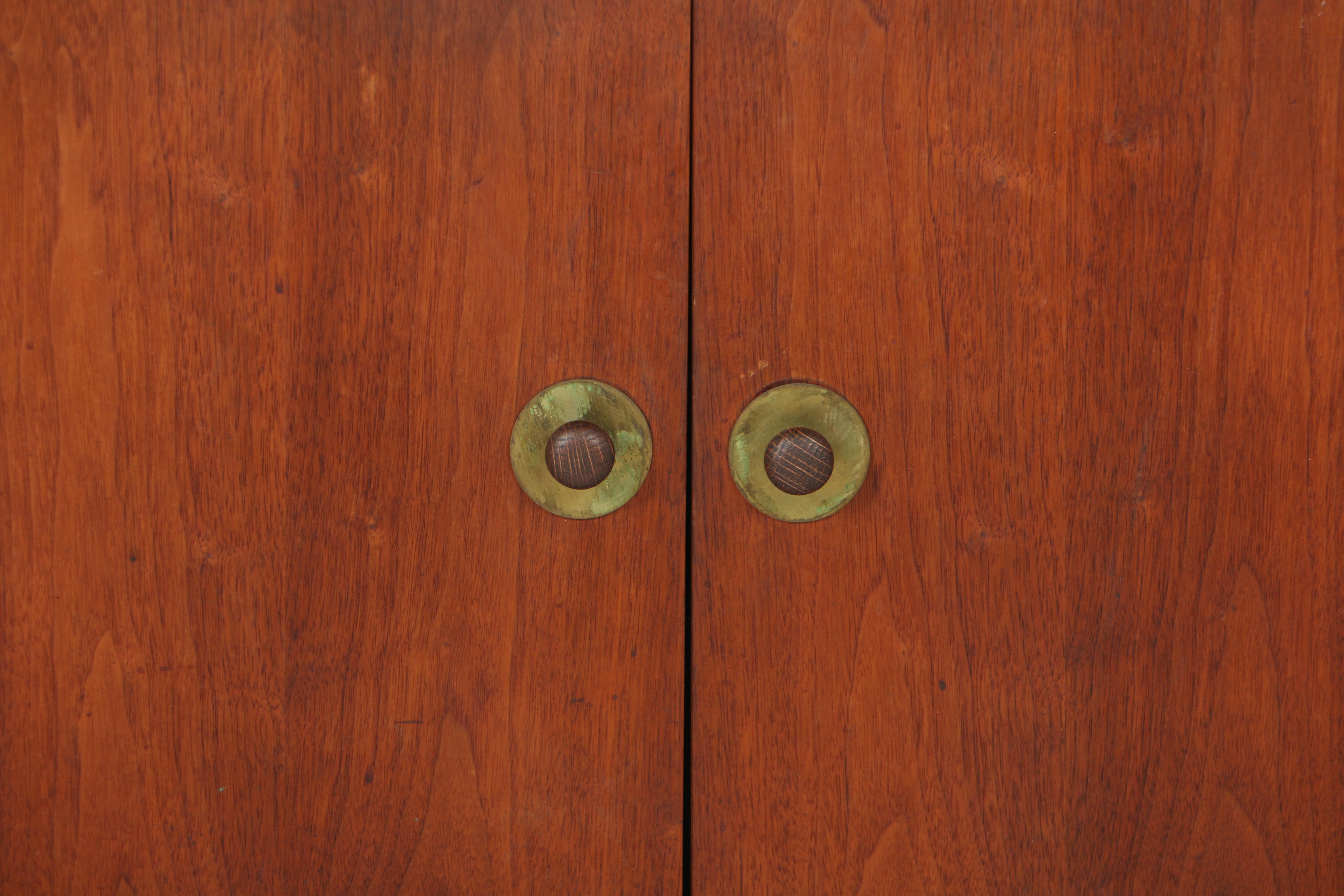 Mid Century Modern Walnut Console Cabinet