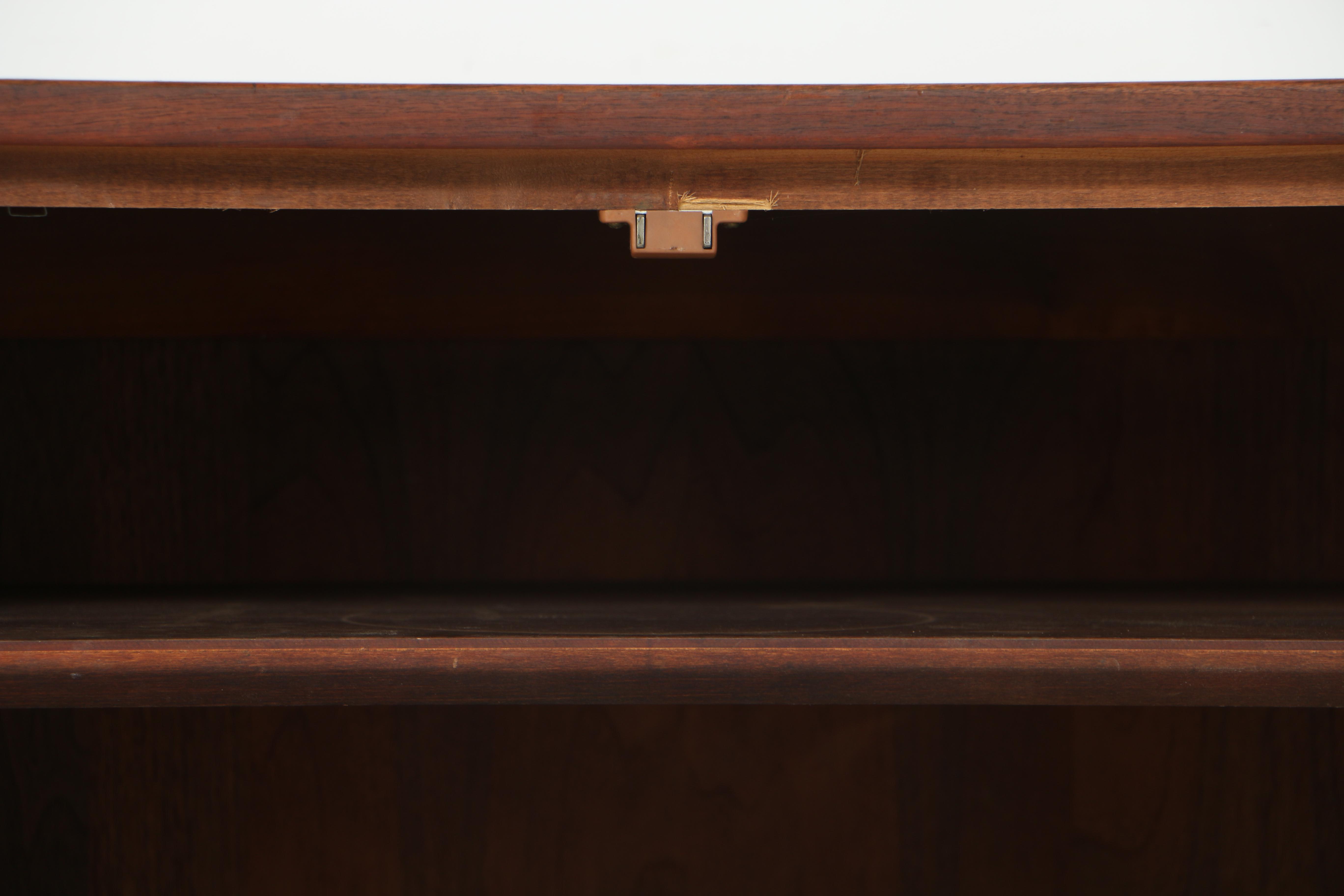 Mid Century Modern Walnut Console Cabinet