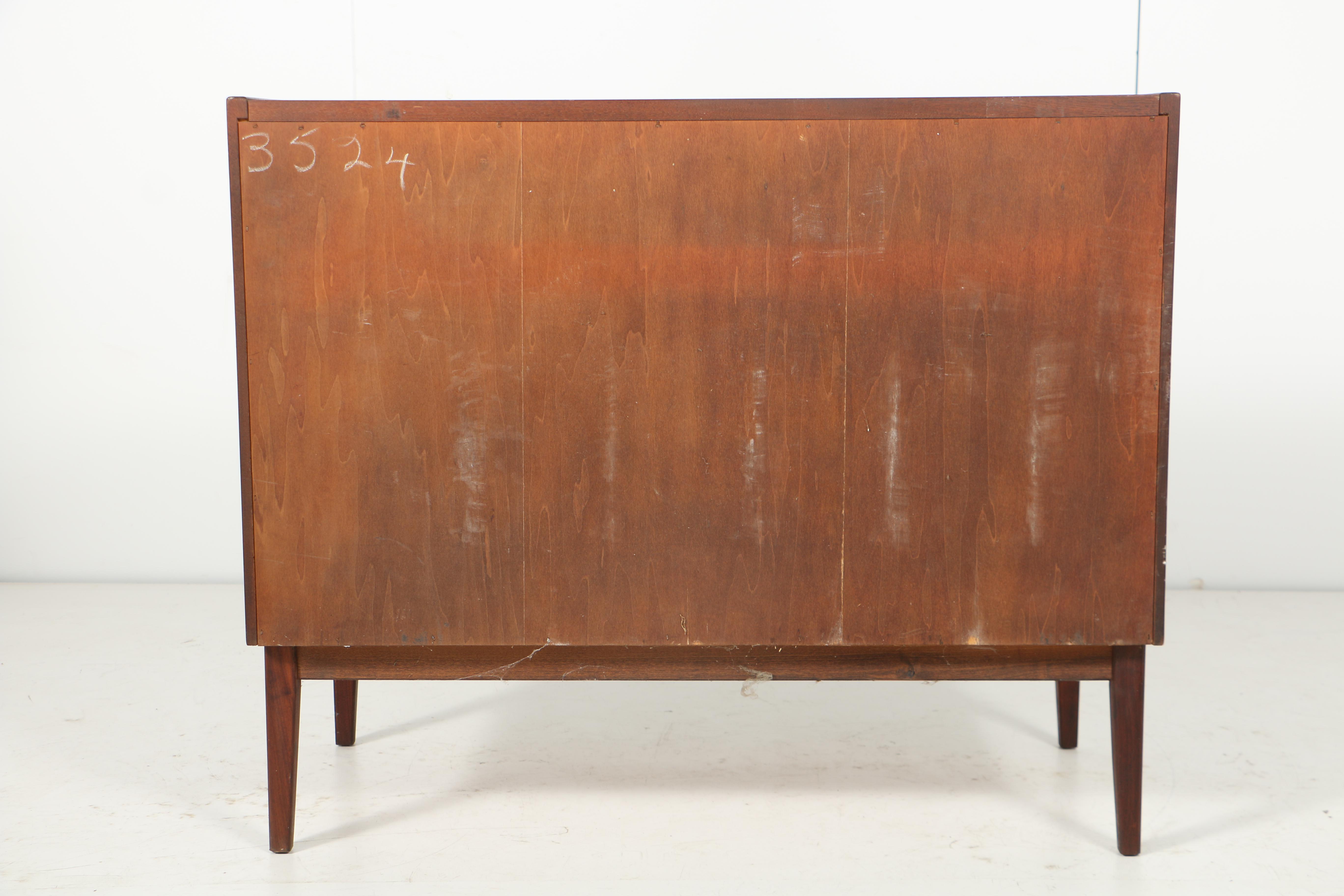 Mid Century Modern Walnut Console Cabinet