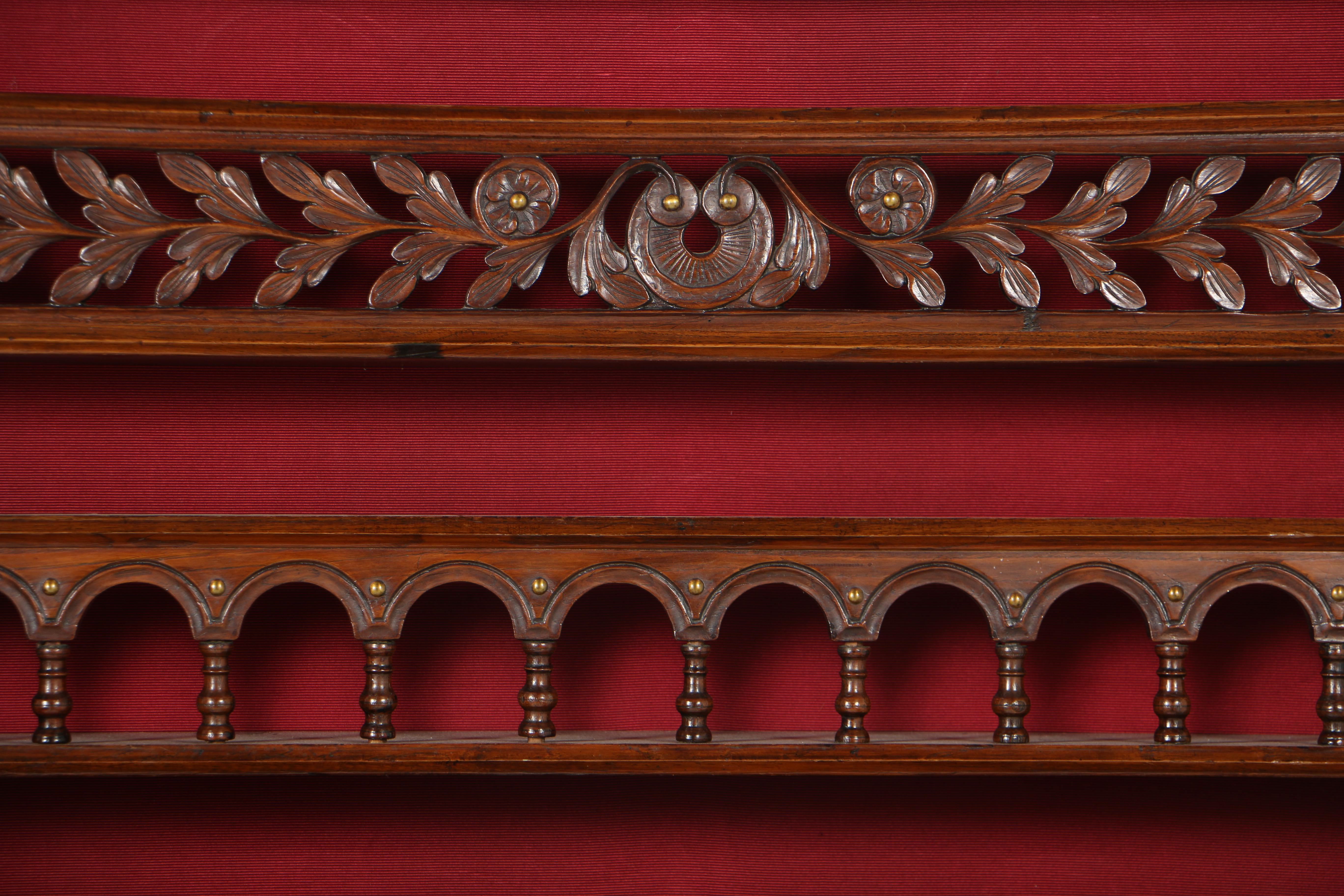 Antique French Provincial Carved Oak Vaisselier, Probably Brittany