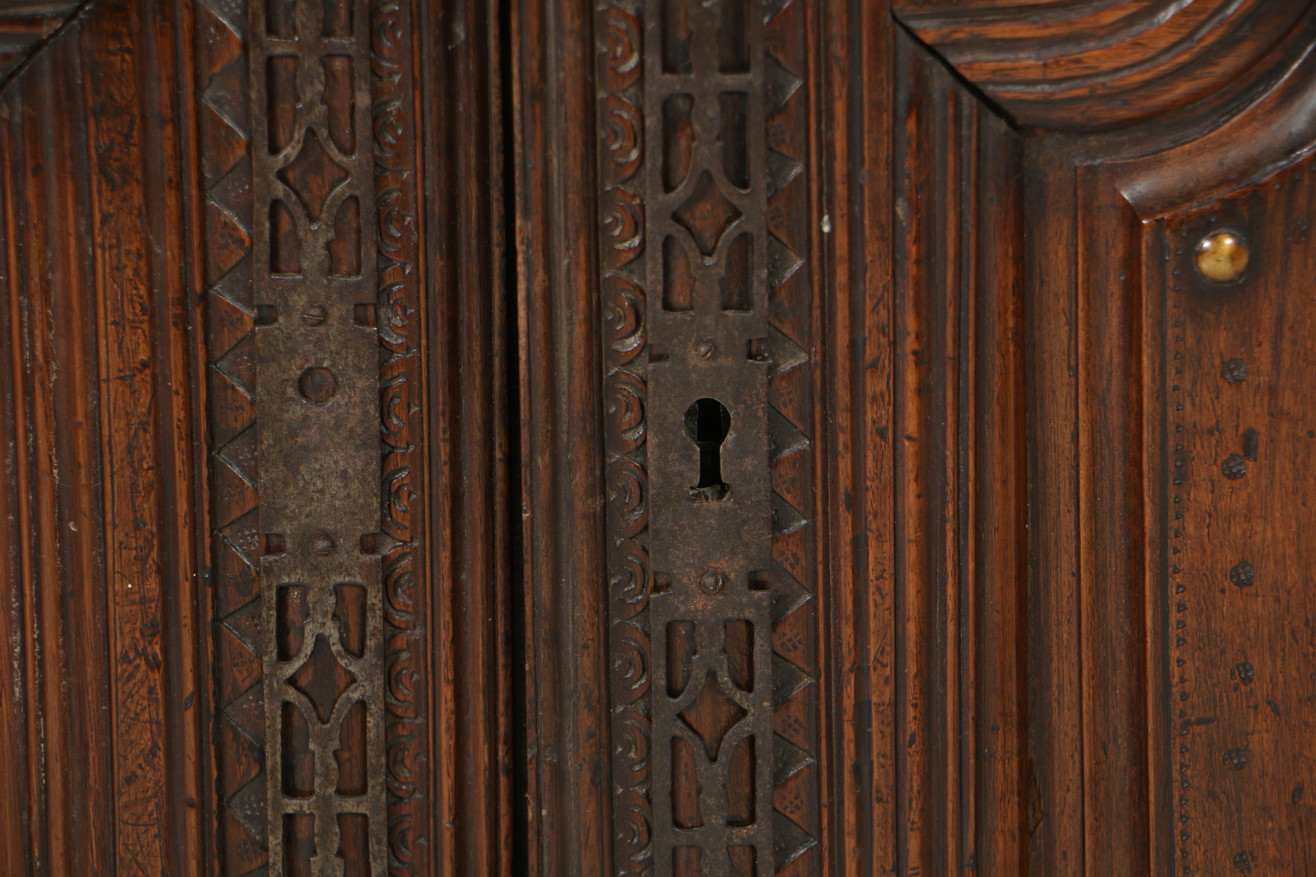 Antique French Provincial Carved Oak Vaisselier, Probably Brittany