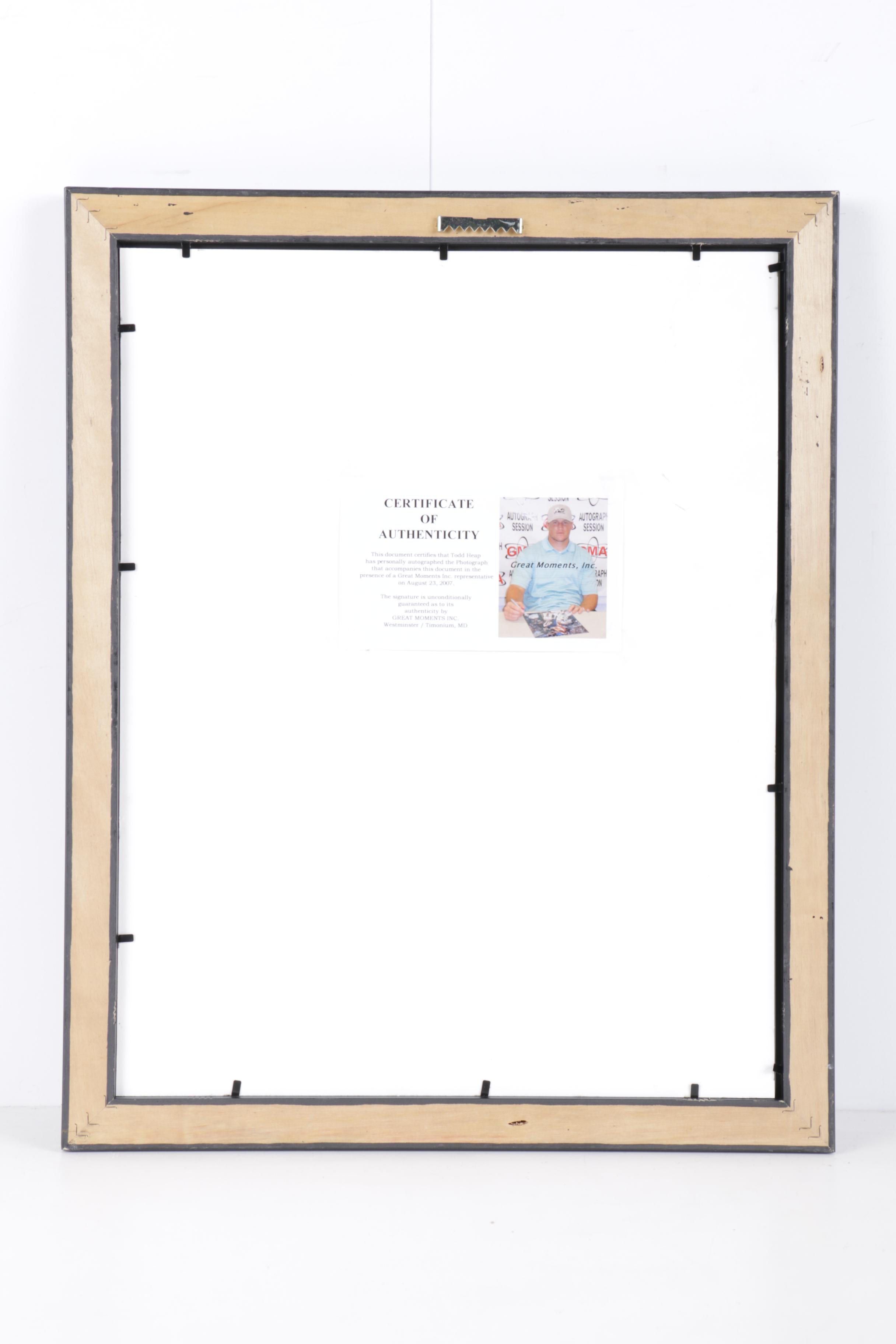 Todd Heap Autographed Photograph