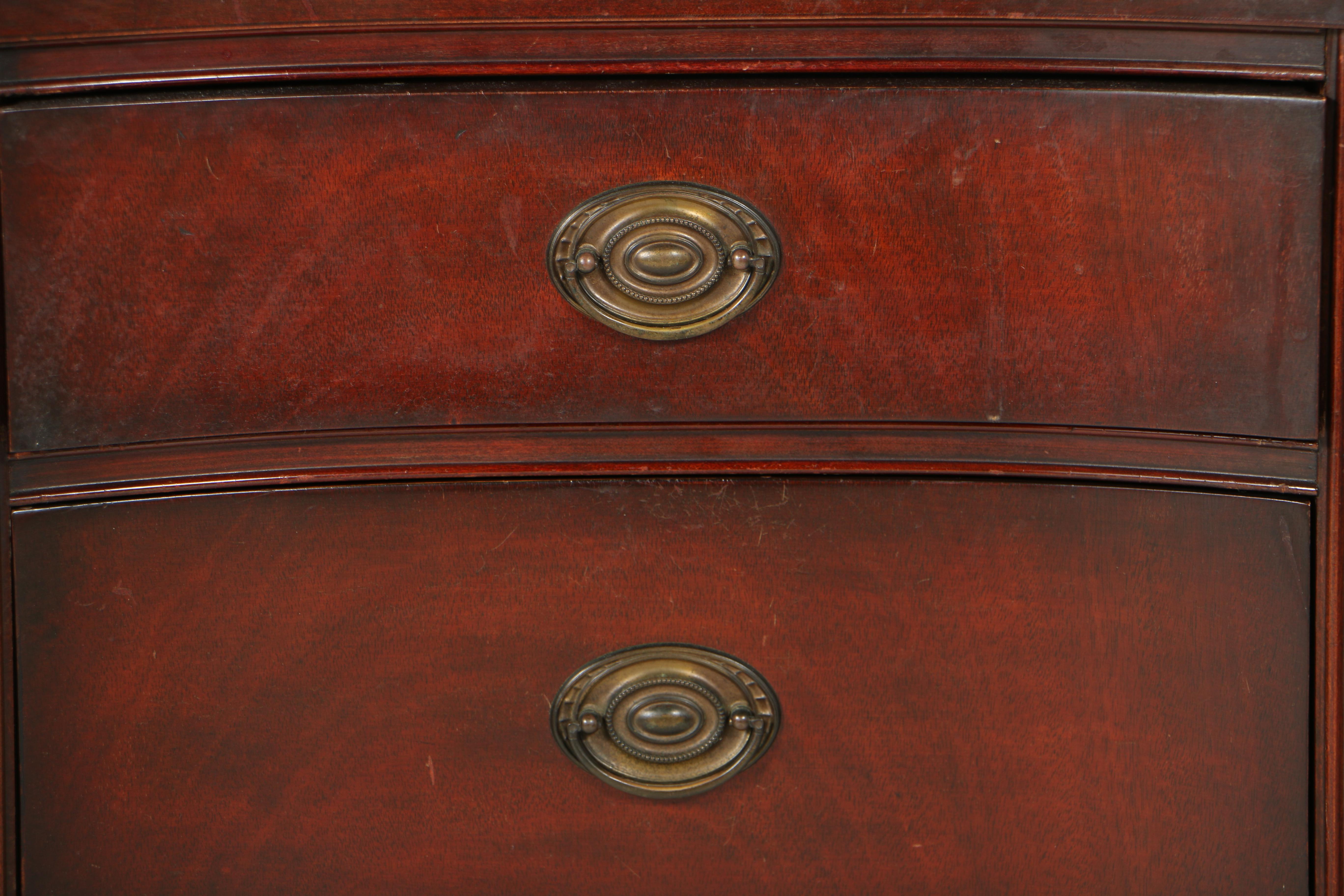 Vintage Federal Style Mahogany Nightstand by White Fine Furniture