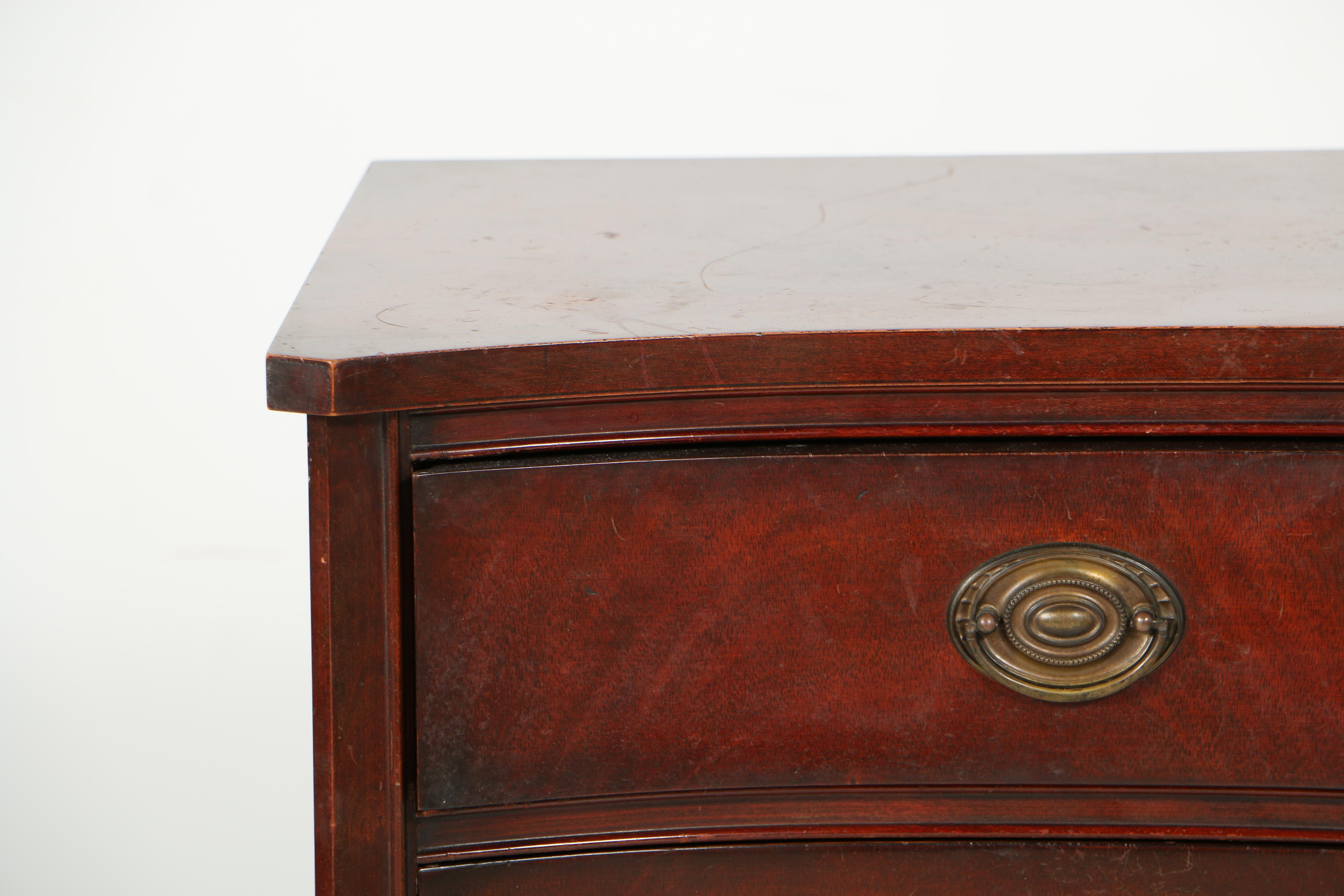 Vintage Federal Style Mahogany Nightstand by White Fine Furniture