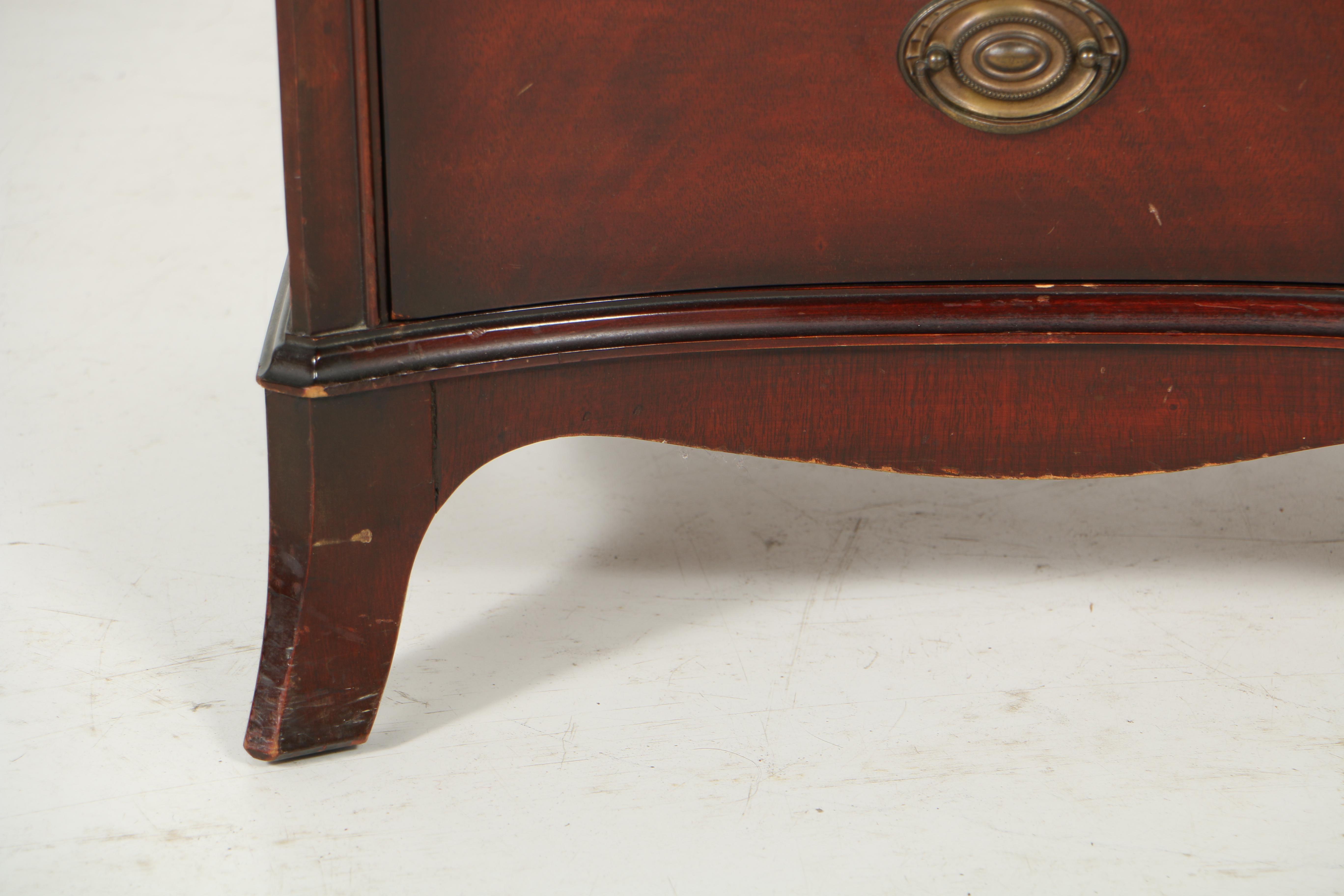 Vintage Federal Style Mahogany Nightstand by White Fine Furniture