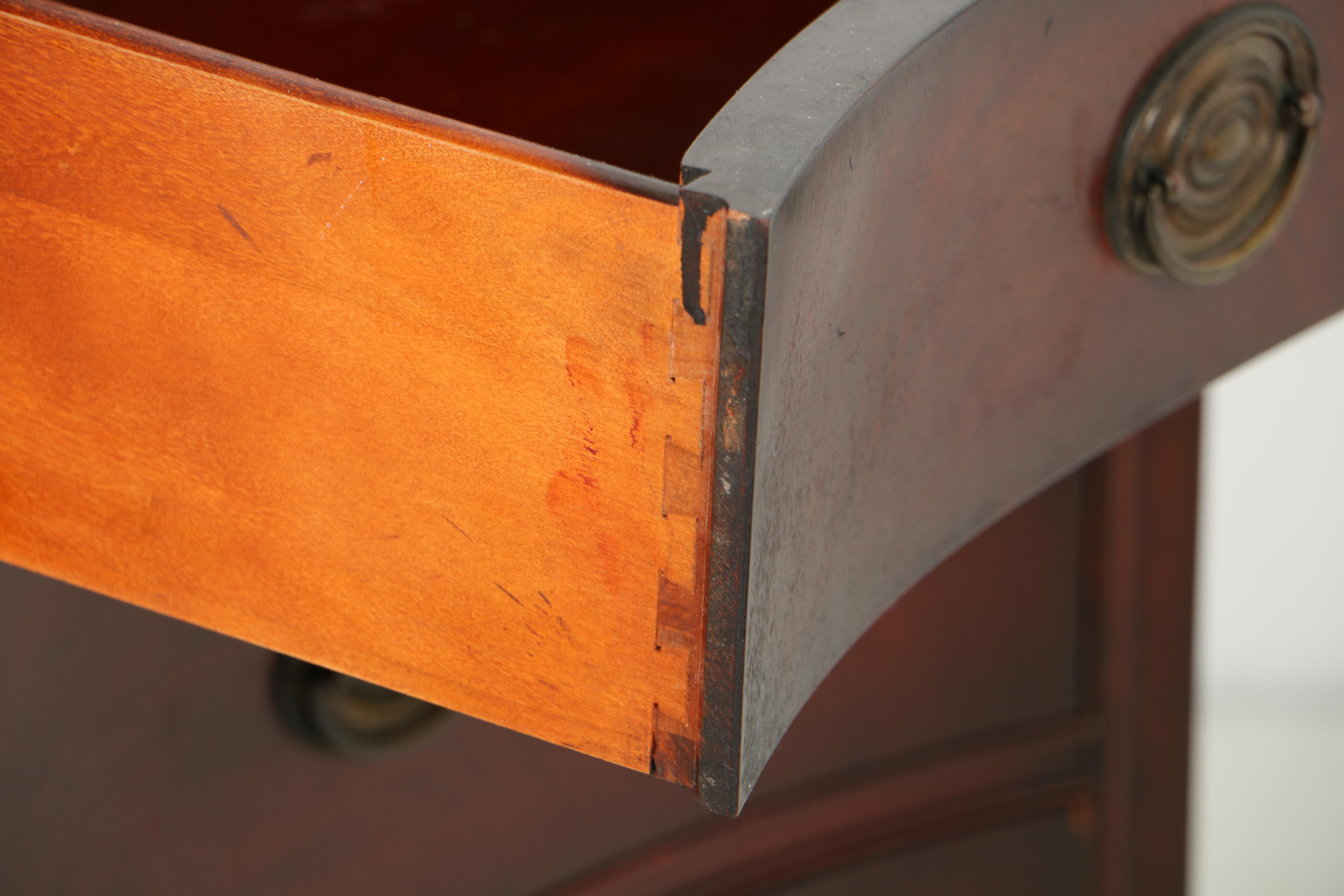 Vintage Federal Style Mahogany Nightstand by White Fine Furniture