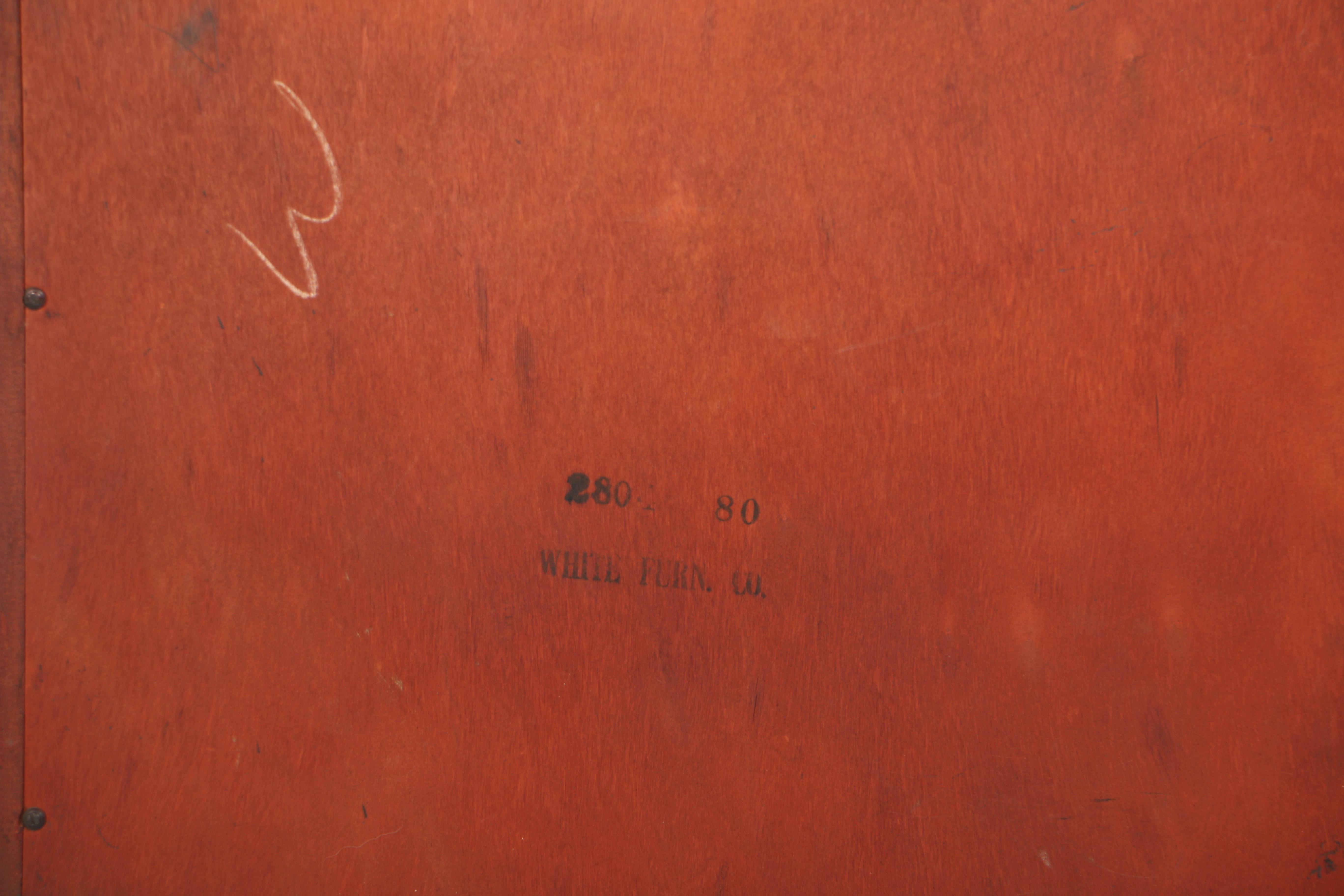 Vintage Federal Style Mahogany Nightstand by White Fine Furniture