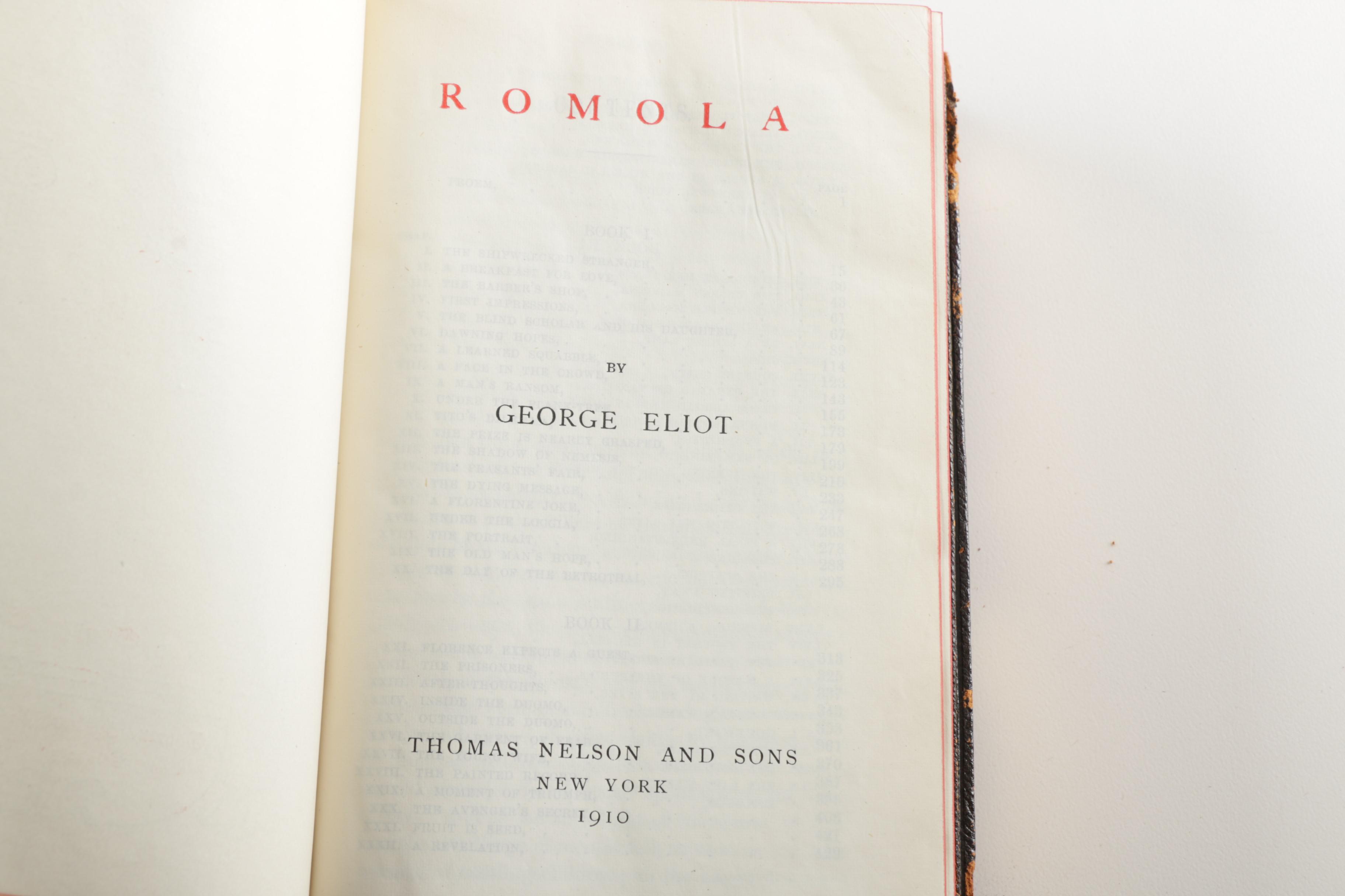 Antique George Eliot Books