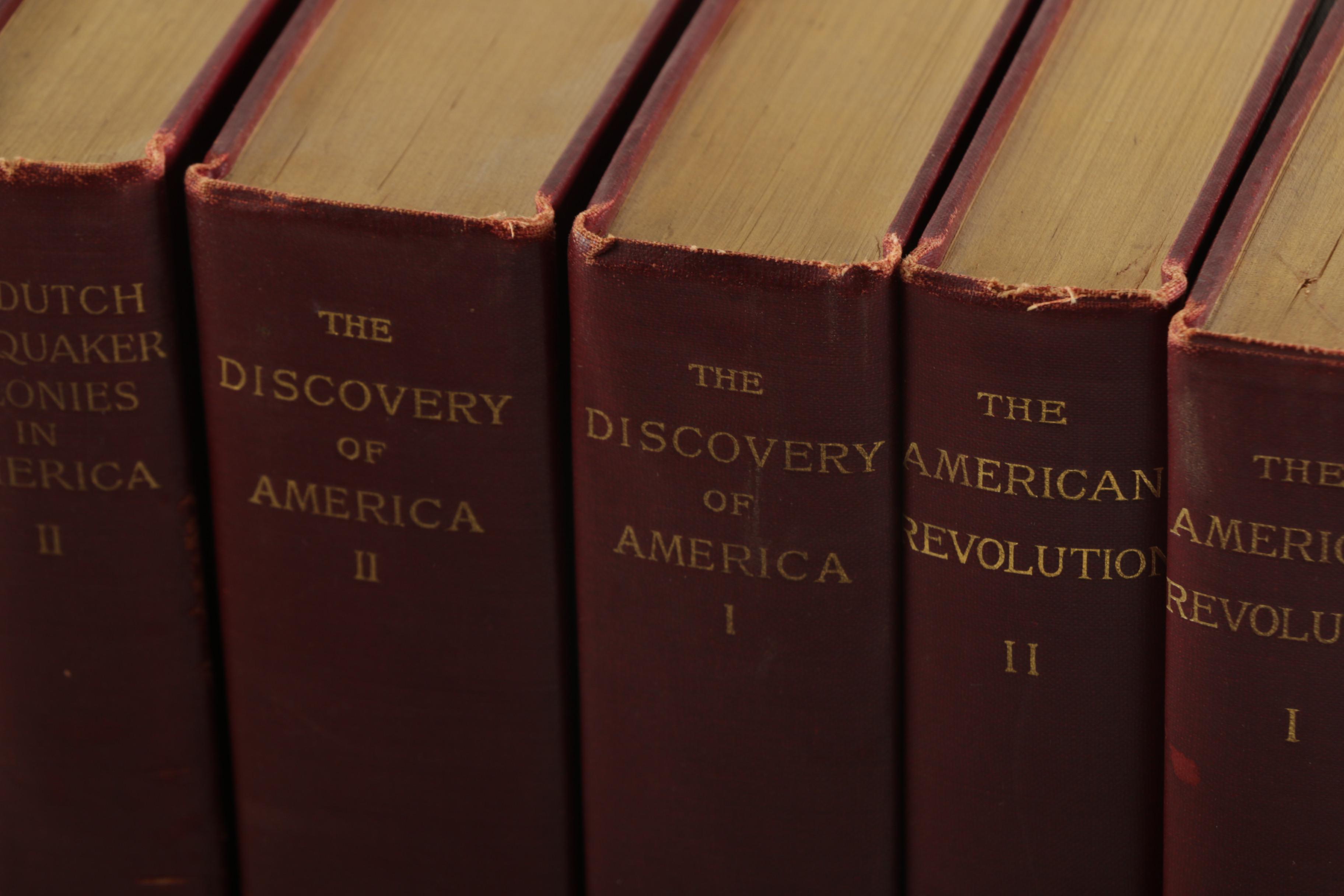 Collection of Antique Hardcover Books by John Fiske