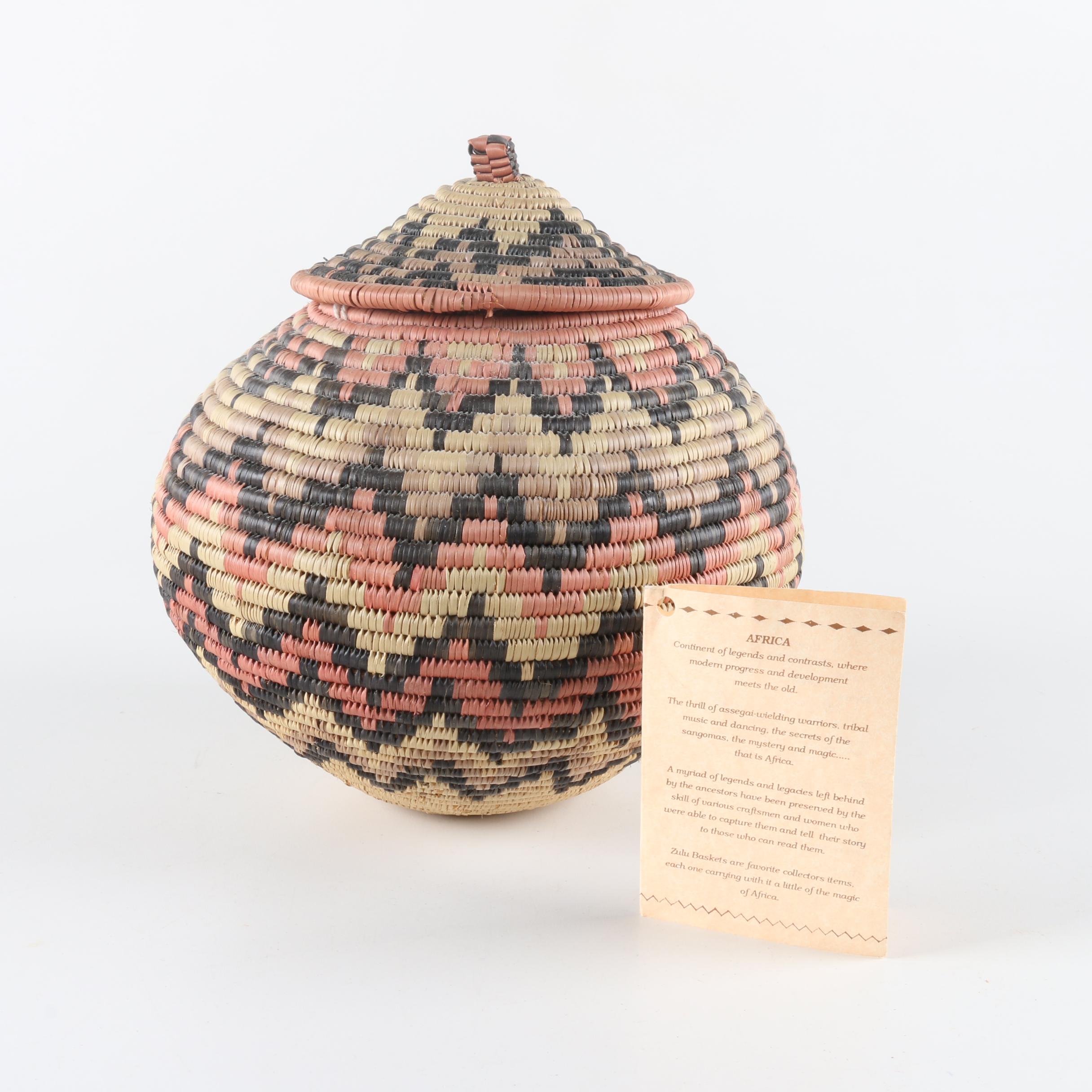 Patterned and Lidded Woven Baskets
