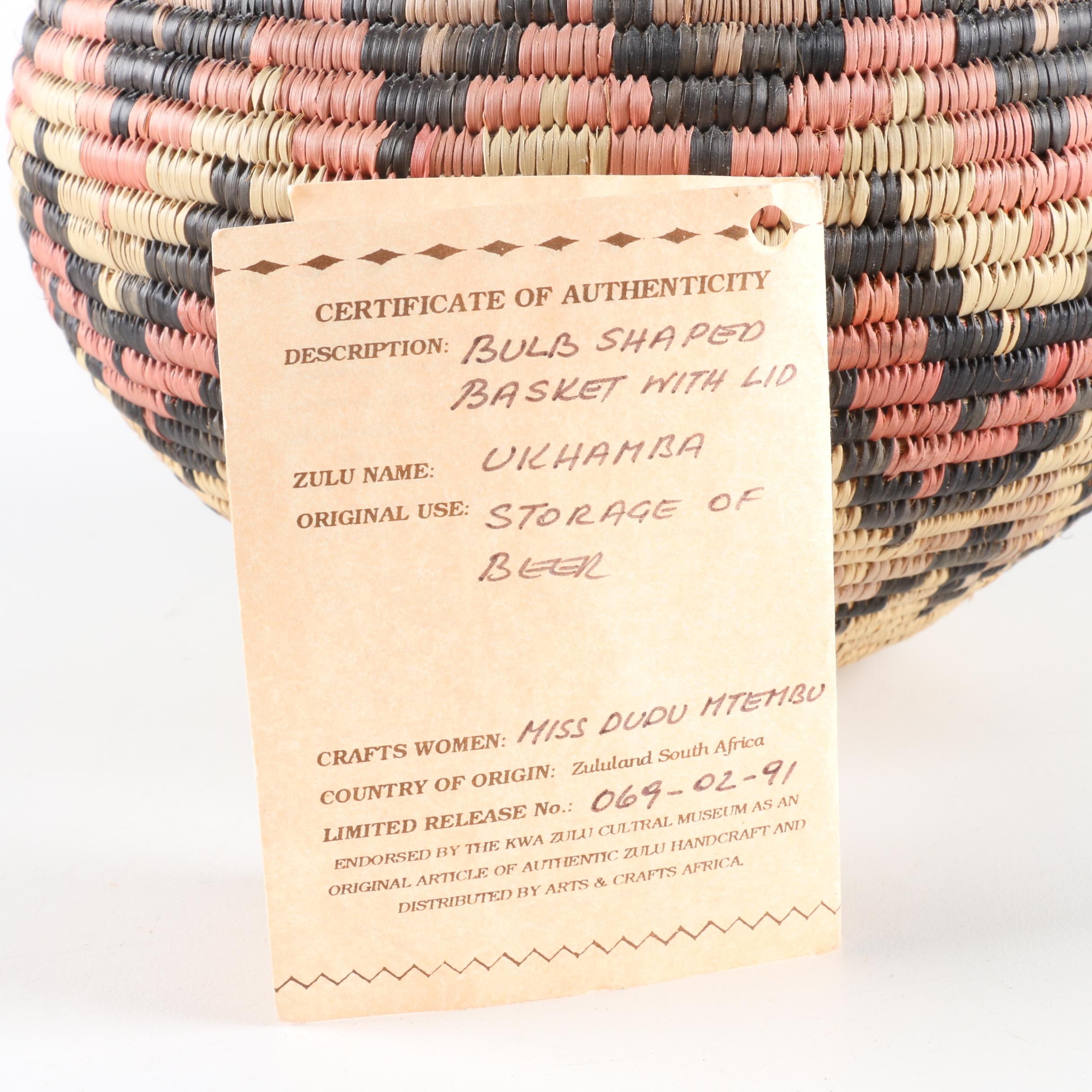 Patterned and Lidded Woven Baskets