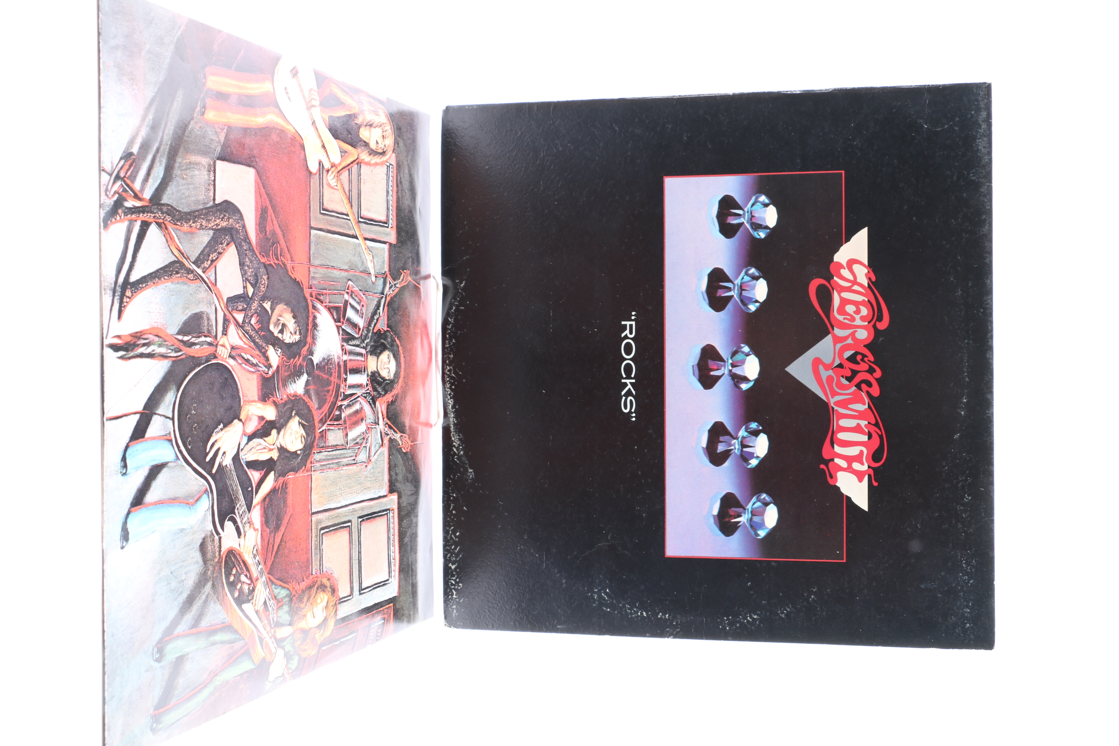Aerosmith LPs Including "Toys In The Attic" and "Rocks"