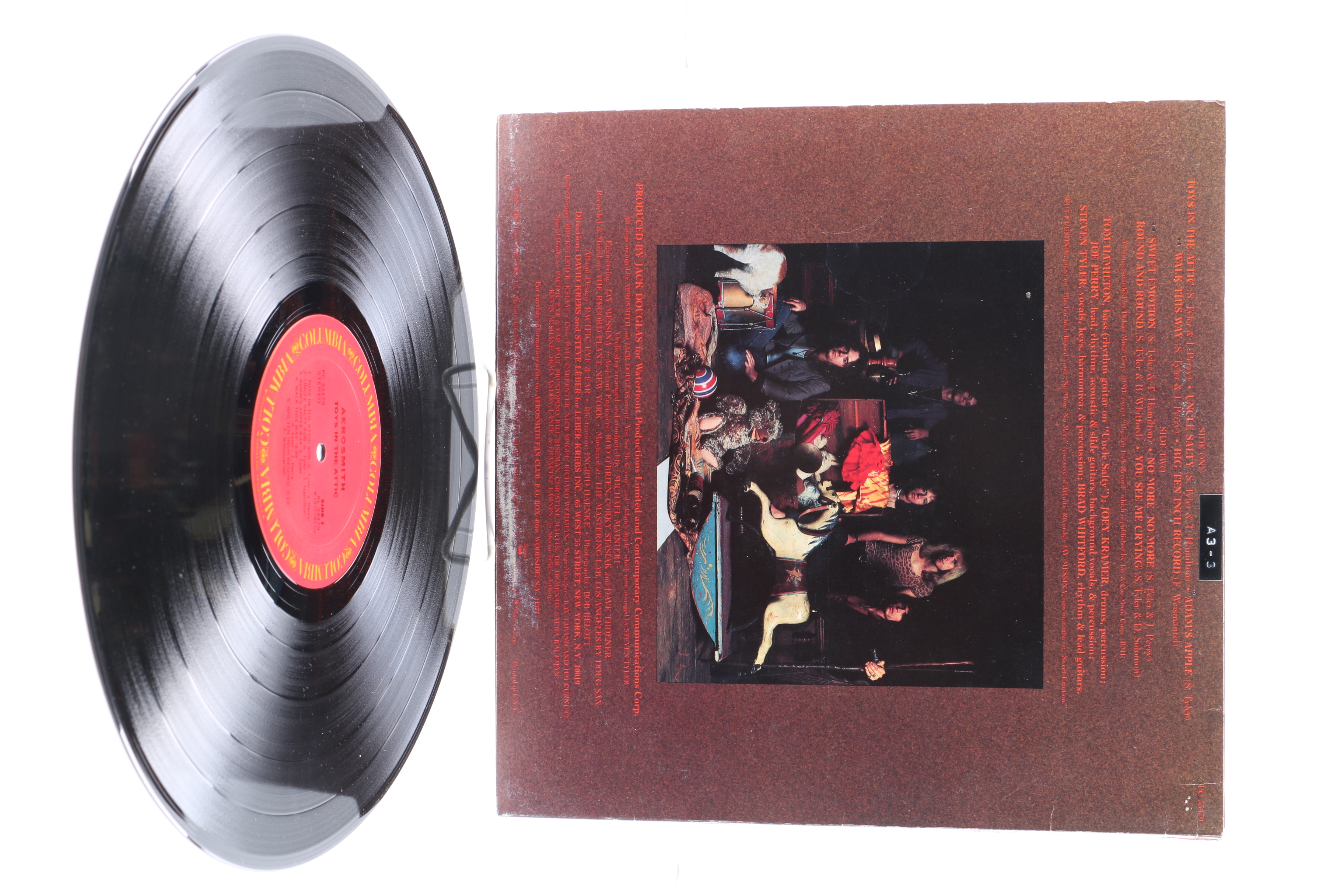 Aerosmith LPs Including "Toys In The Attic" and "Rocks"