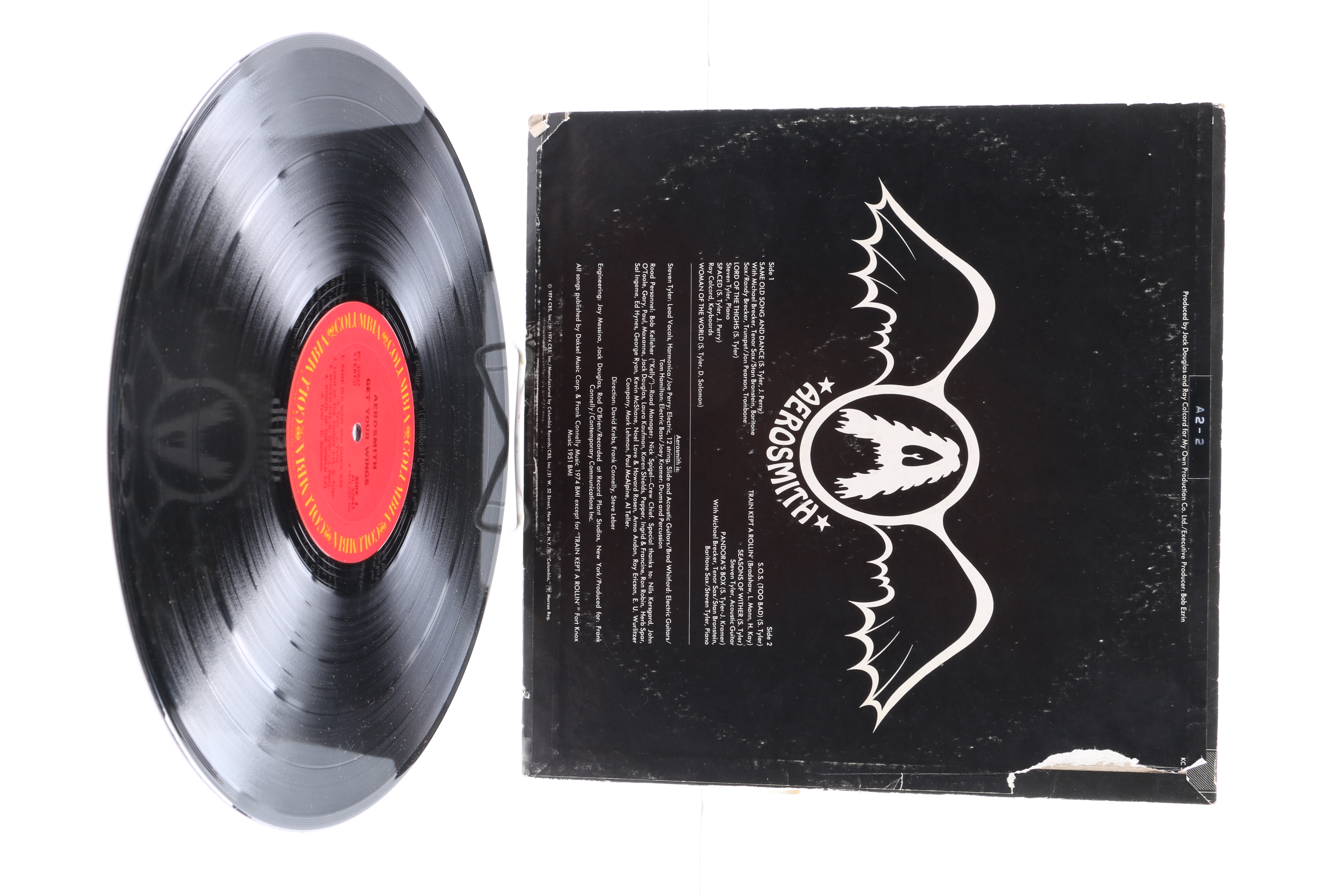 Aerosmith LPs Including "Toys In The Attic" and "Rocks"