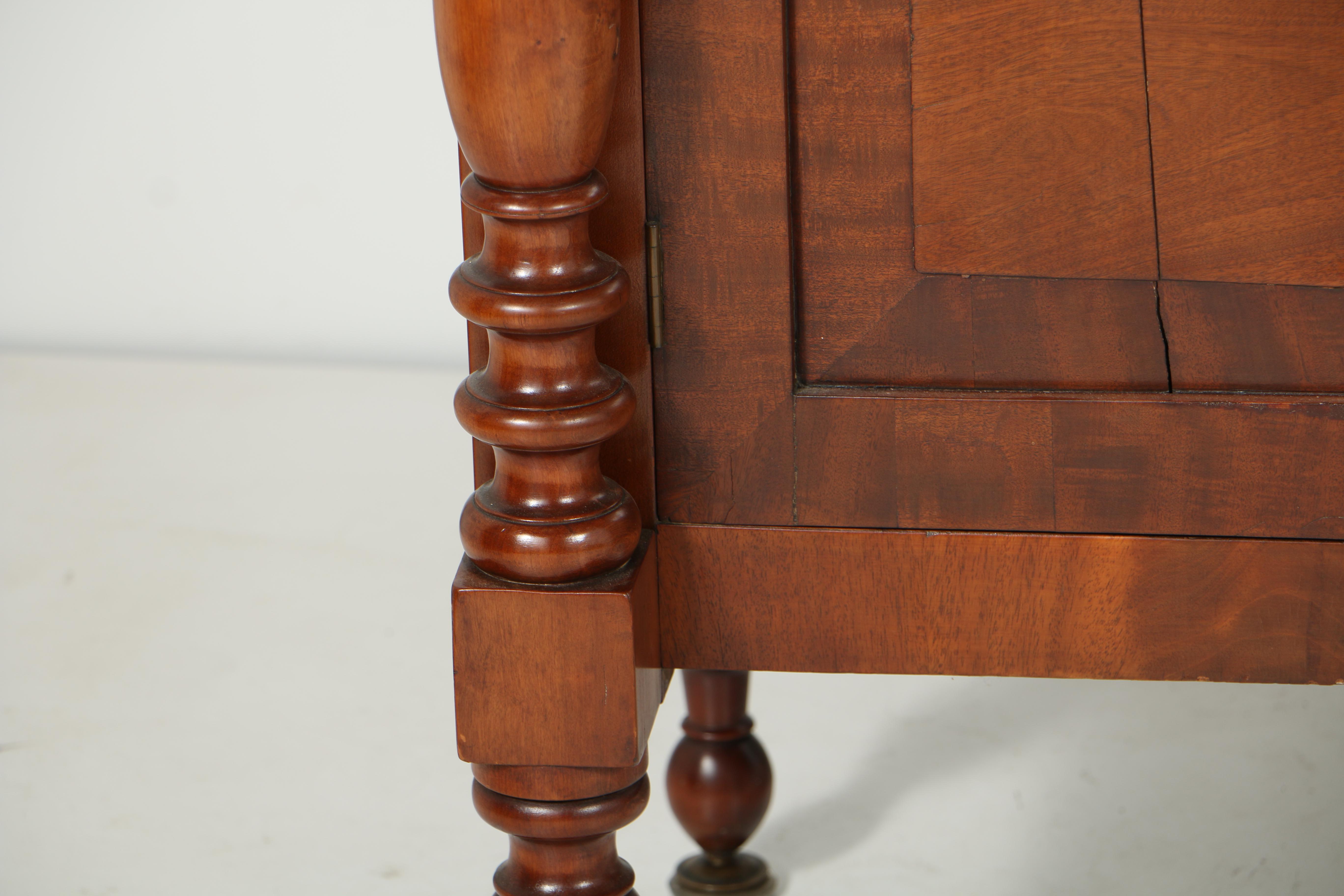 Antique Late Classical Mahogany and Cherry Sideboard